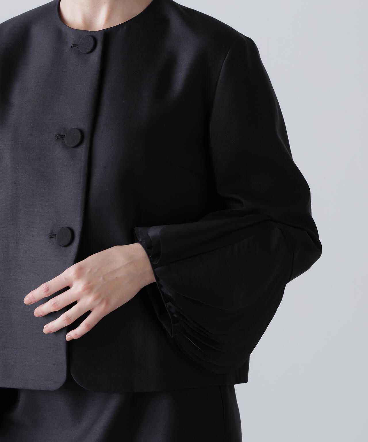 ＜BLACK LABEL＞シルクウールツイルジャケット