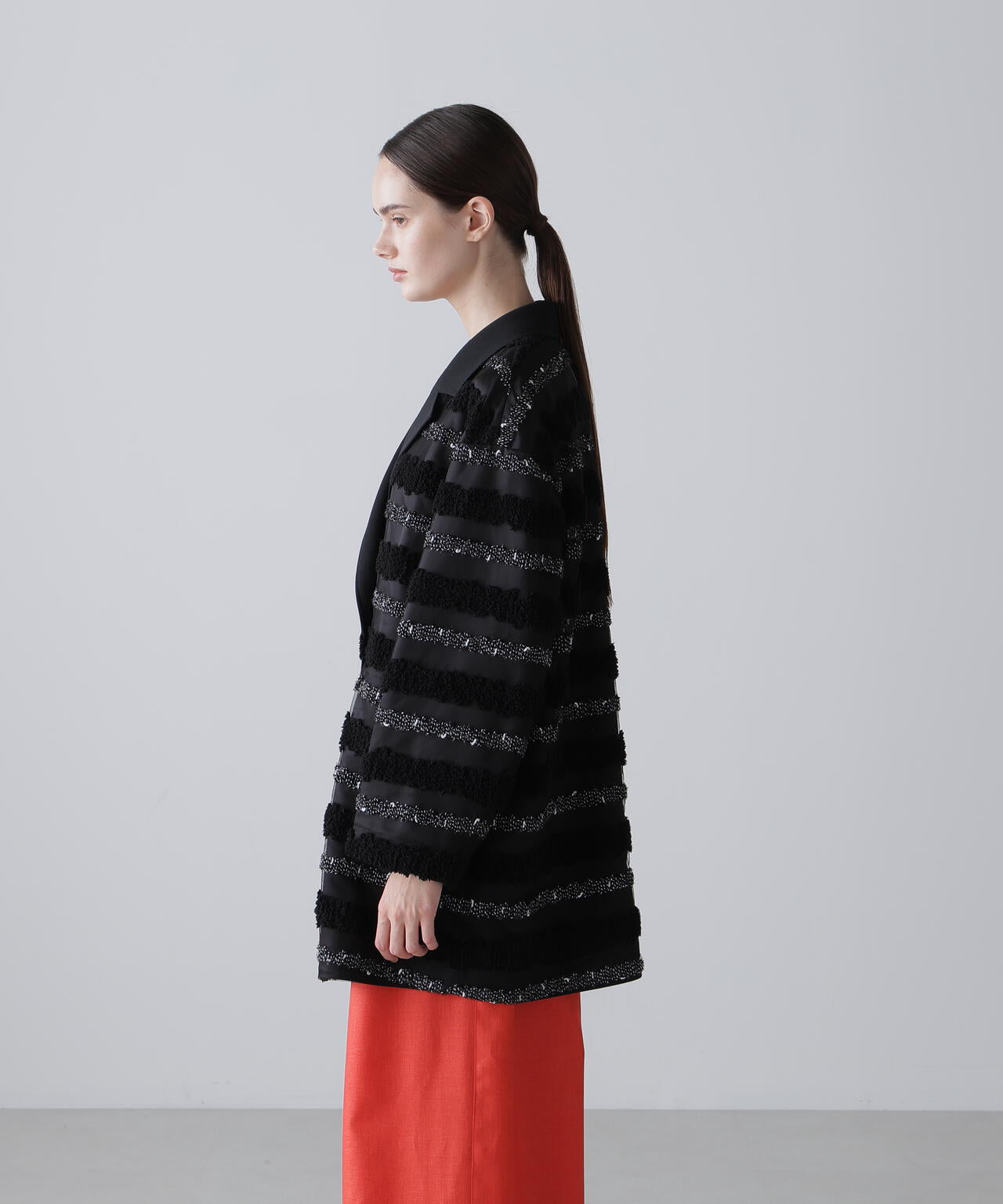 チャンキーテープボーダージャケット