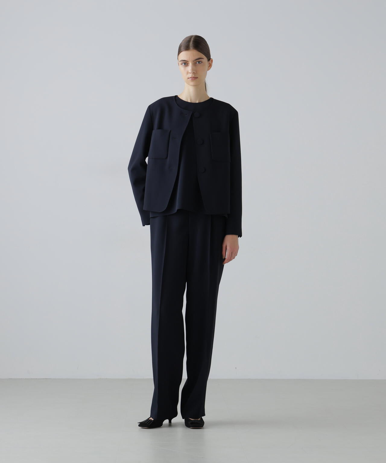 ストレッチジョーゼットジャケット