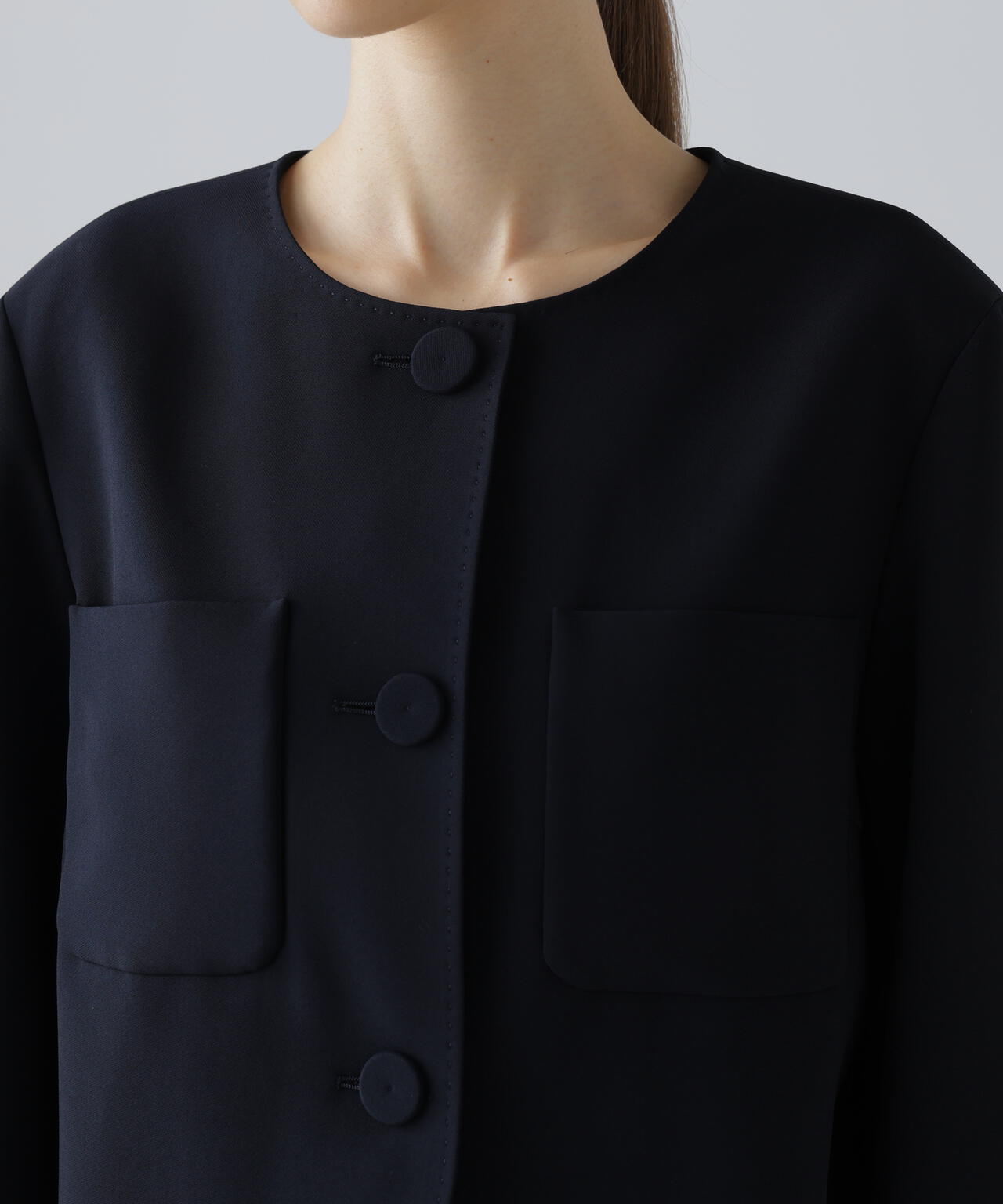 ストレッチジョーゼットジャケット