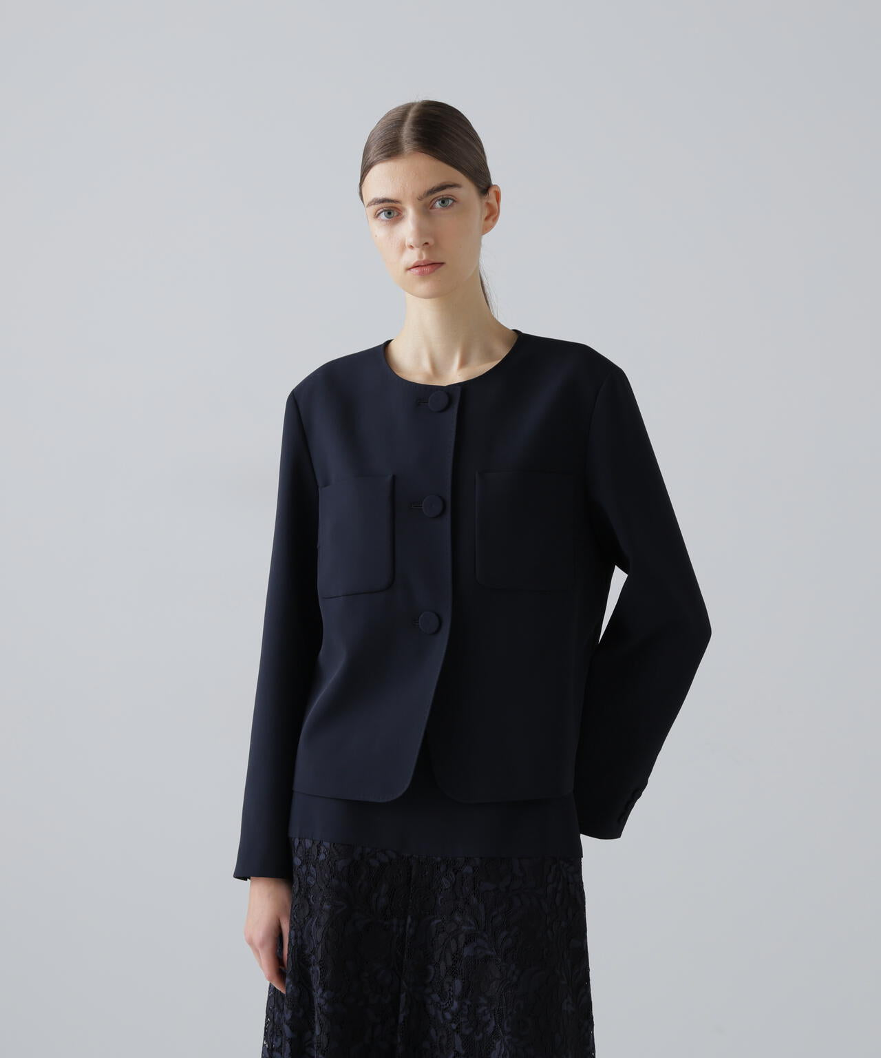 ストレッチジョーゼットジャケット