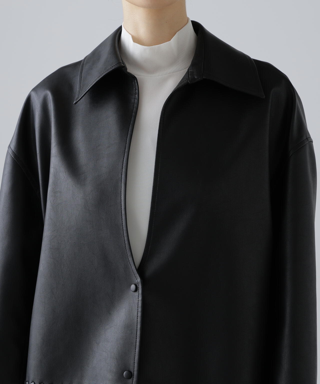 アドーア（ADORE）/◆レースアップフェイクレザージャケット レースアップフェイクレザージャケット | ADORE（アドーア） ｜【公式