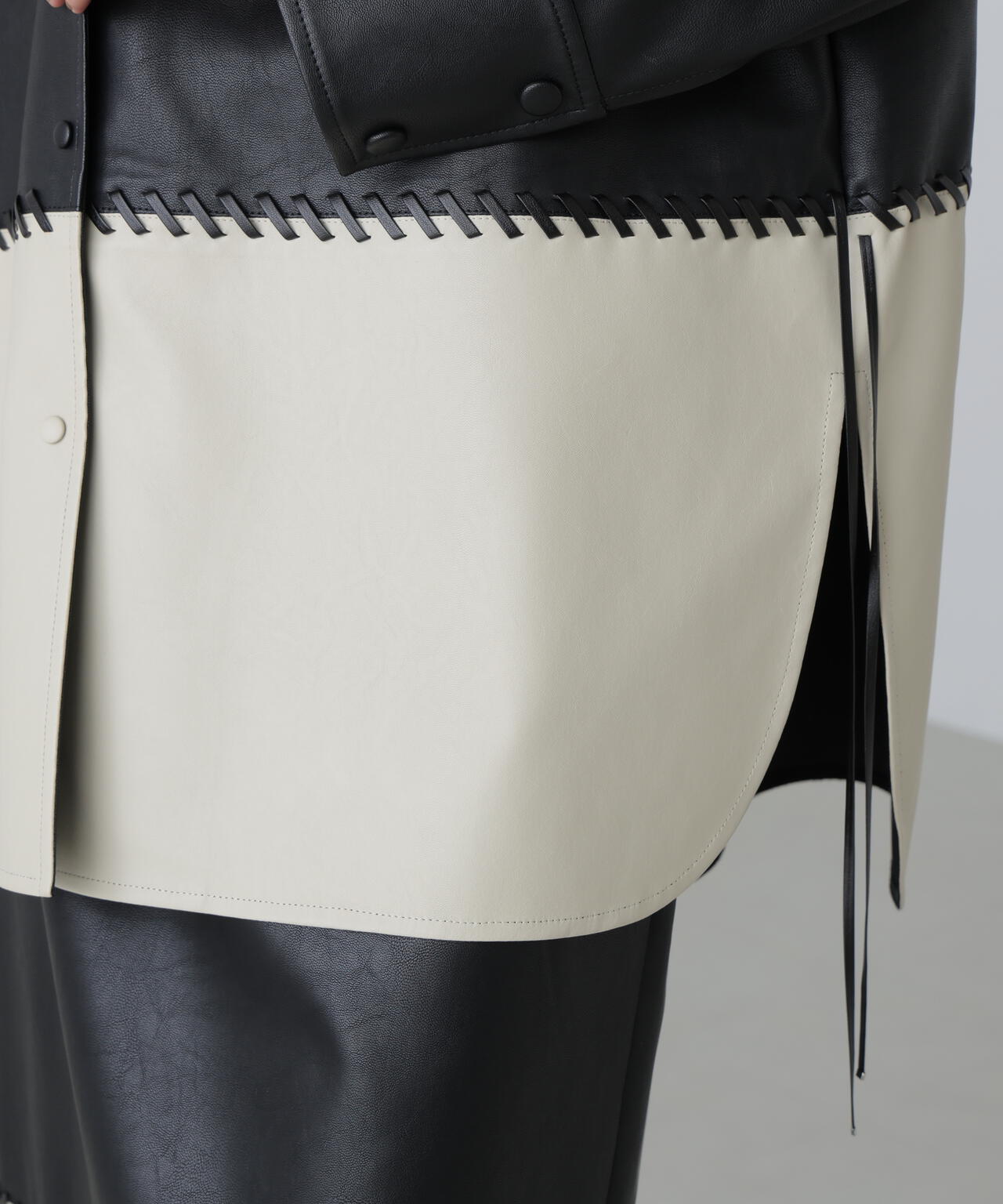 レースアップフェイクレザージャケット | ADORE（アドーア） ｜【公式