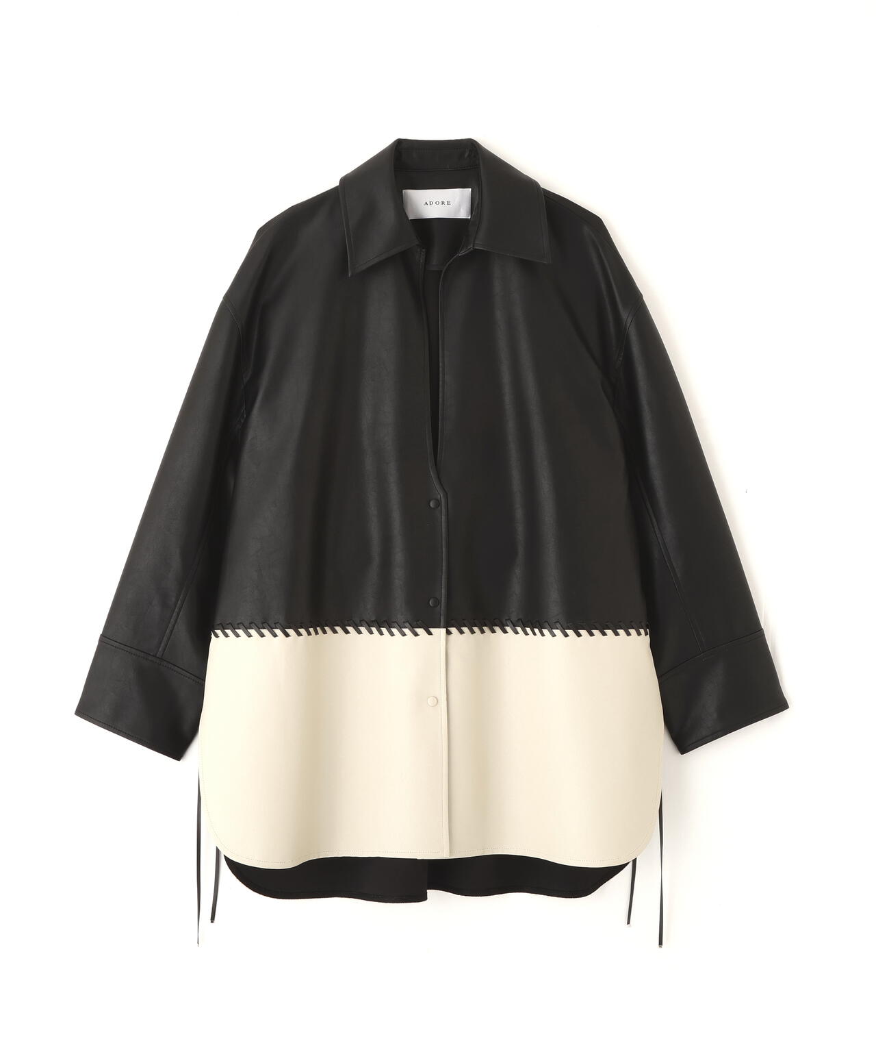 レースアップフェイクレザージャケット | ADORE（アドーア） ｜【公式
