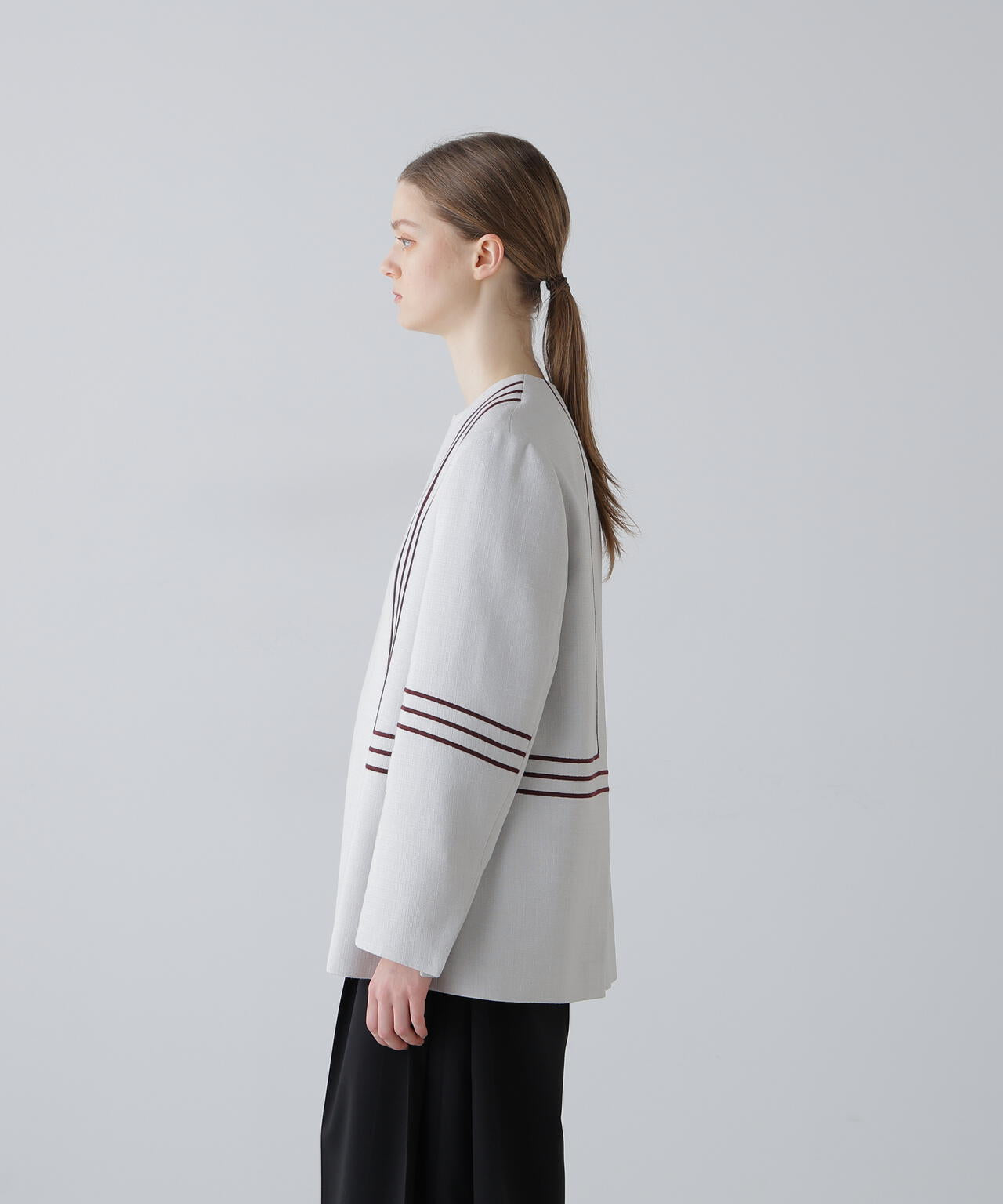 ボールドラインエンブロイダリージャケット | ADORE（アドーア