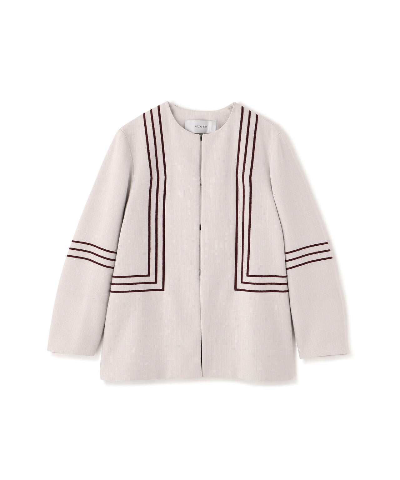 ボールドラインエンブロイダリージャケット | ADORE（アドーア