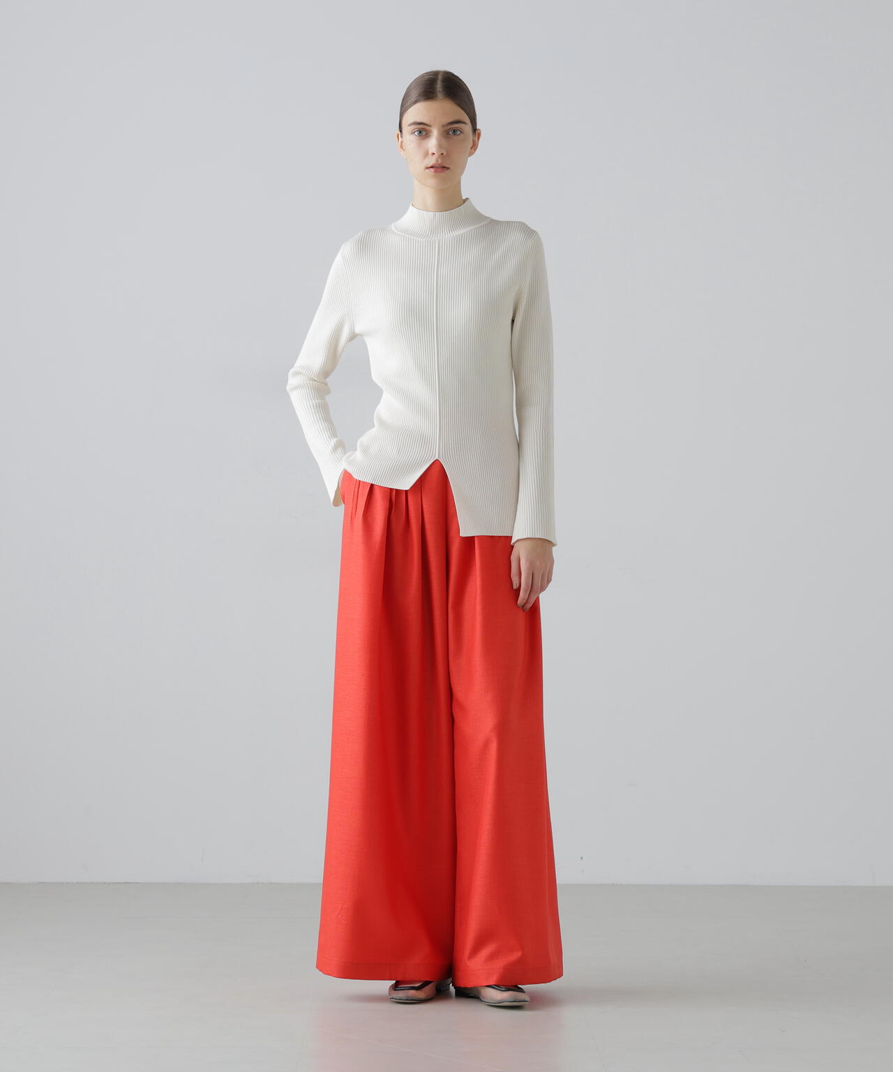 トーリ SALE】前後2wayドライタッチノースリーブリブニットプルオーバー