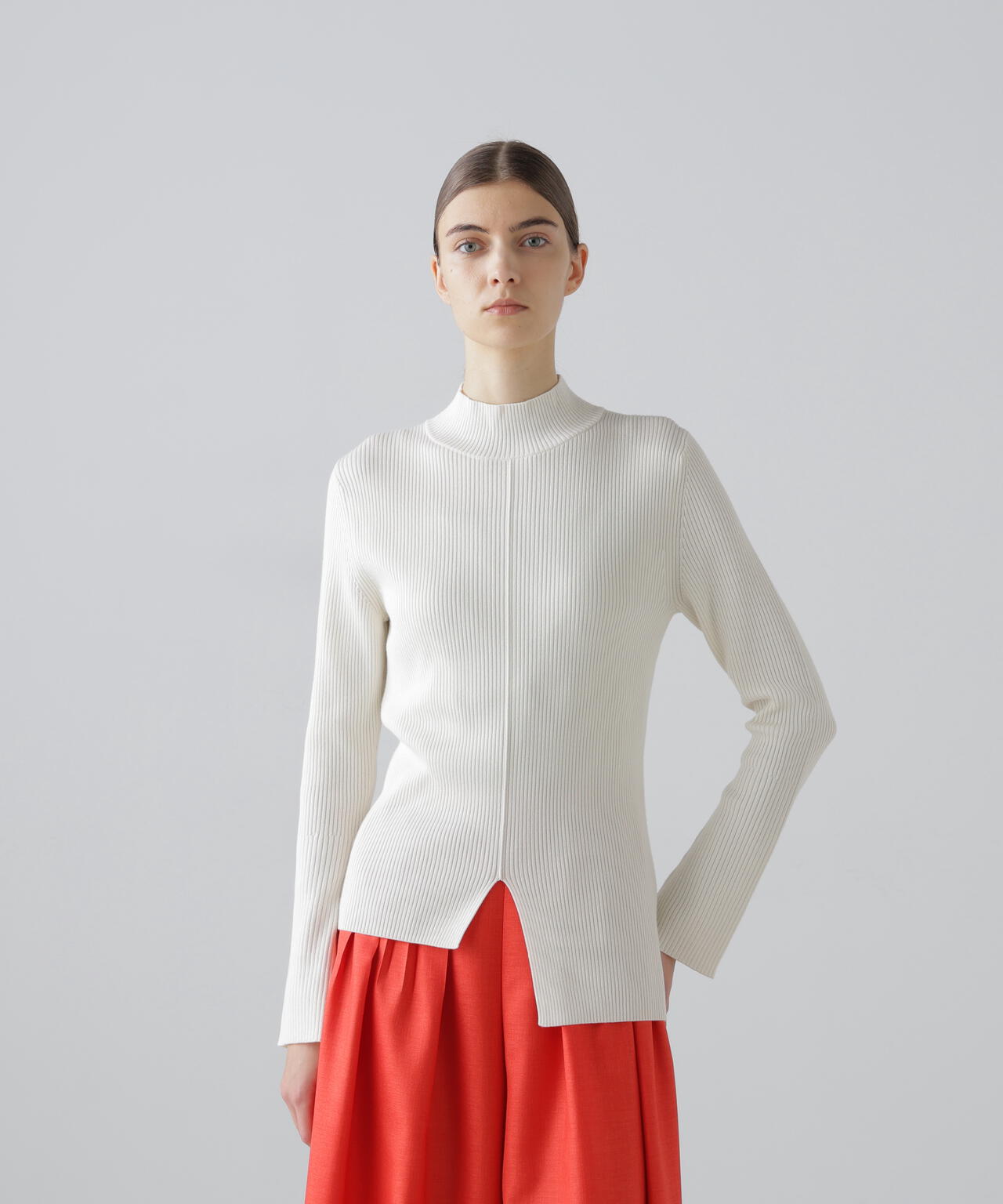 【新品未使用タグ付き】 ADORE コットンダルリブニットプルオーバー 新品未使用タグ付き】 ADORE コットンダルリブニットプルオーバー