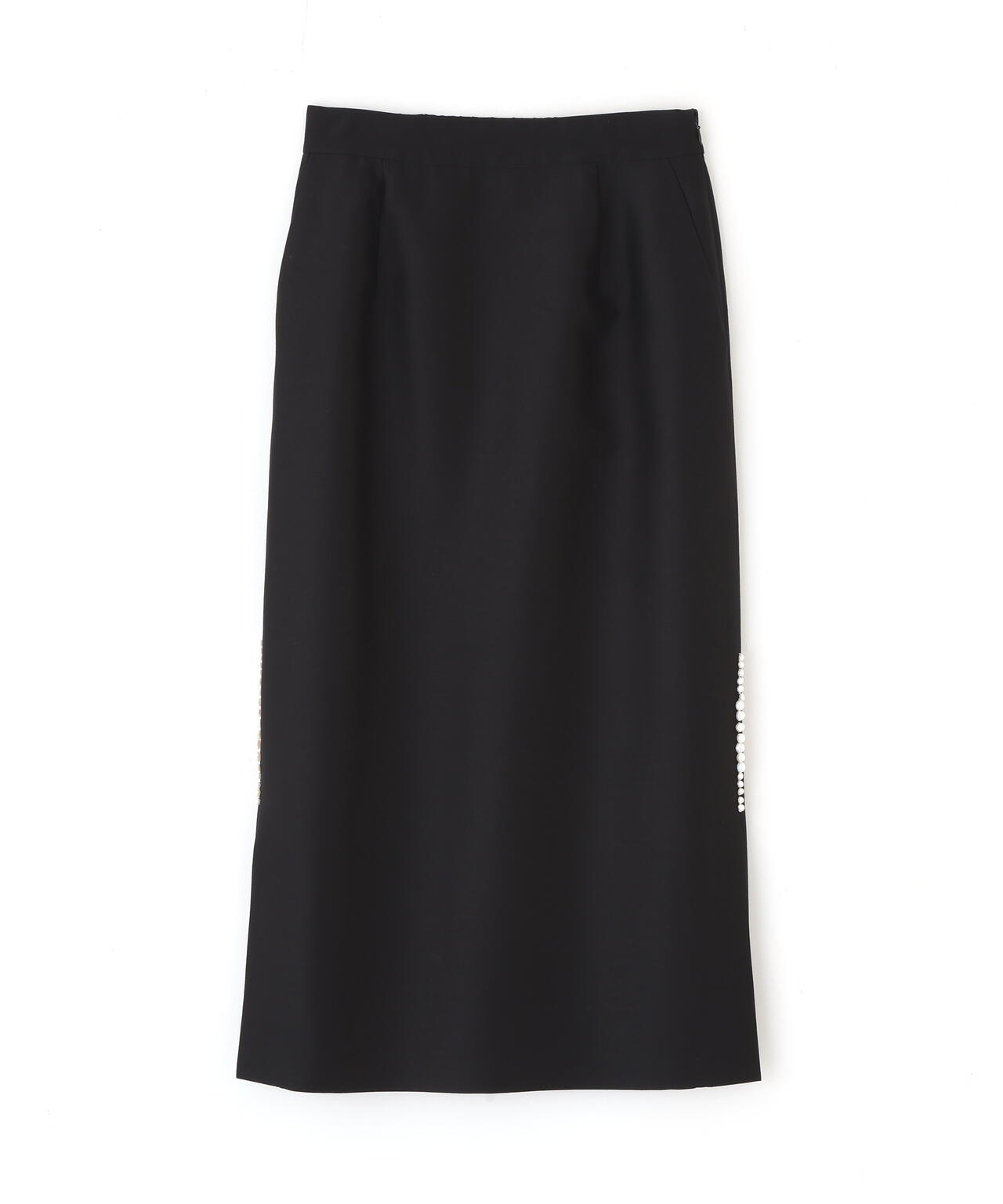 ＜BLACK LABEL＞シルクウールツイル　パールスカート