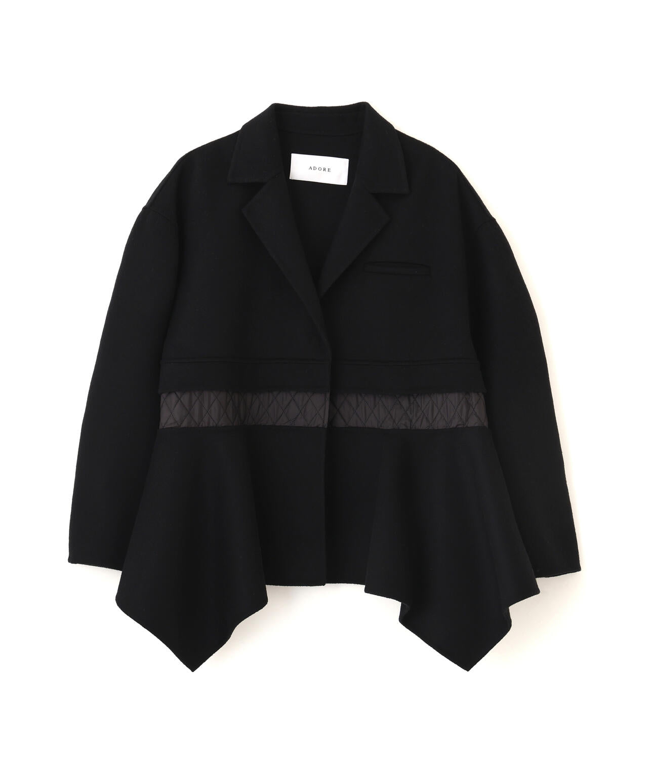 新品タグ付き☆ADORE アドーア　アンゴラミックスリバ－ジャケット　38 ソリッドウールリバージャケット | ADORE（アドーア） ｜【公式】通販