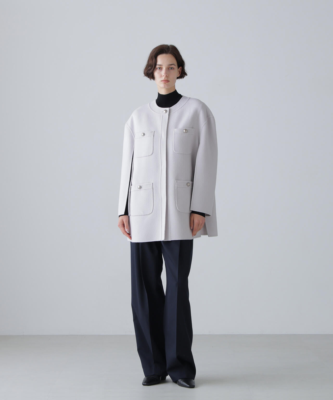 美品♡ADORE アドーア ソフトリバー ノーカラージャケット　アシンメトリー ソリッドウールリバーノーカラー | ADORE（アドーア） ｜【公式】通販