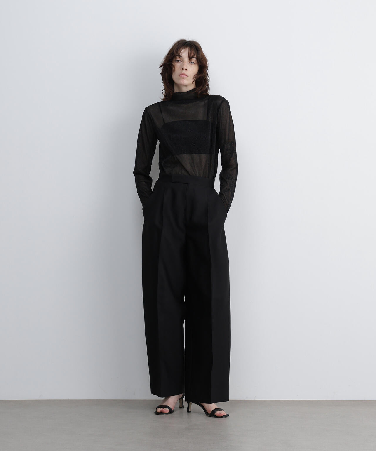 ＜UNiPH＞シルクウールツイルパンツ