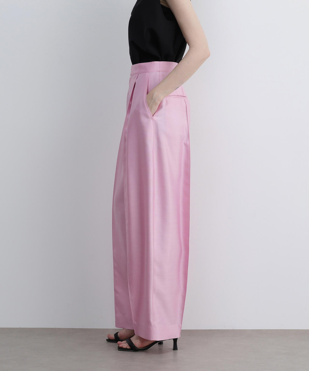 ＜UNiPH＞シルクウールツイルパンツ
