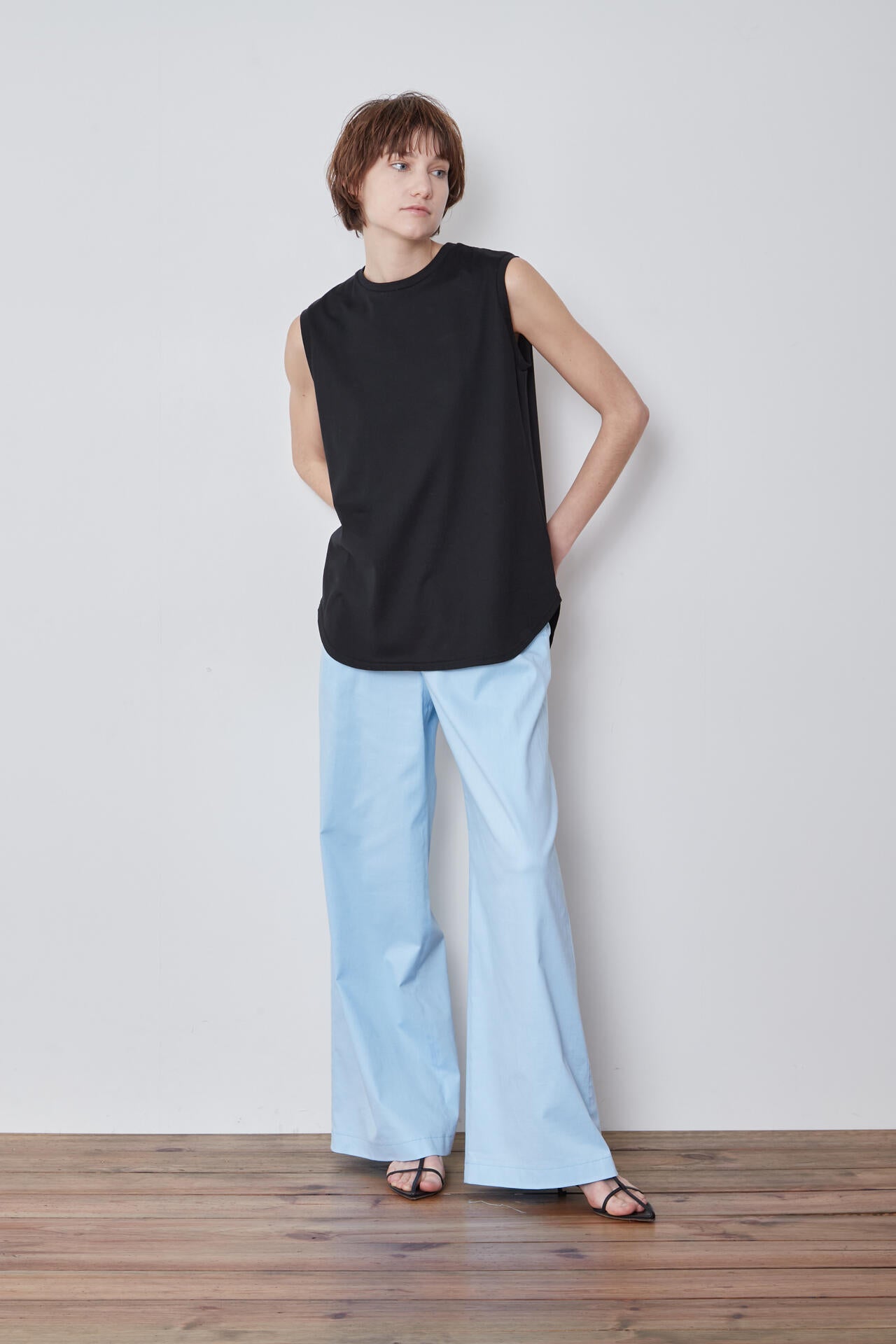 ★TV衣装★　LOEFF　コットンノースリーブカットソー LOEFF＞スビンコットン ノースリーブ カットソー（Tシャツ/カットソー