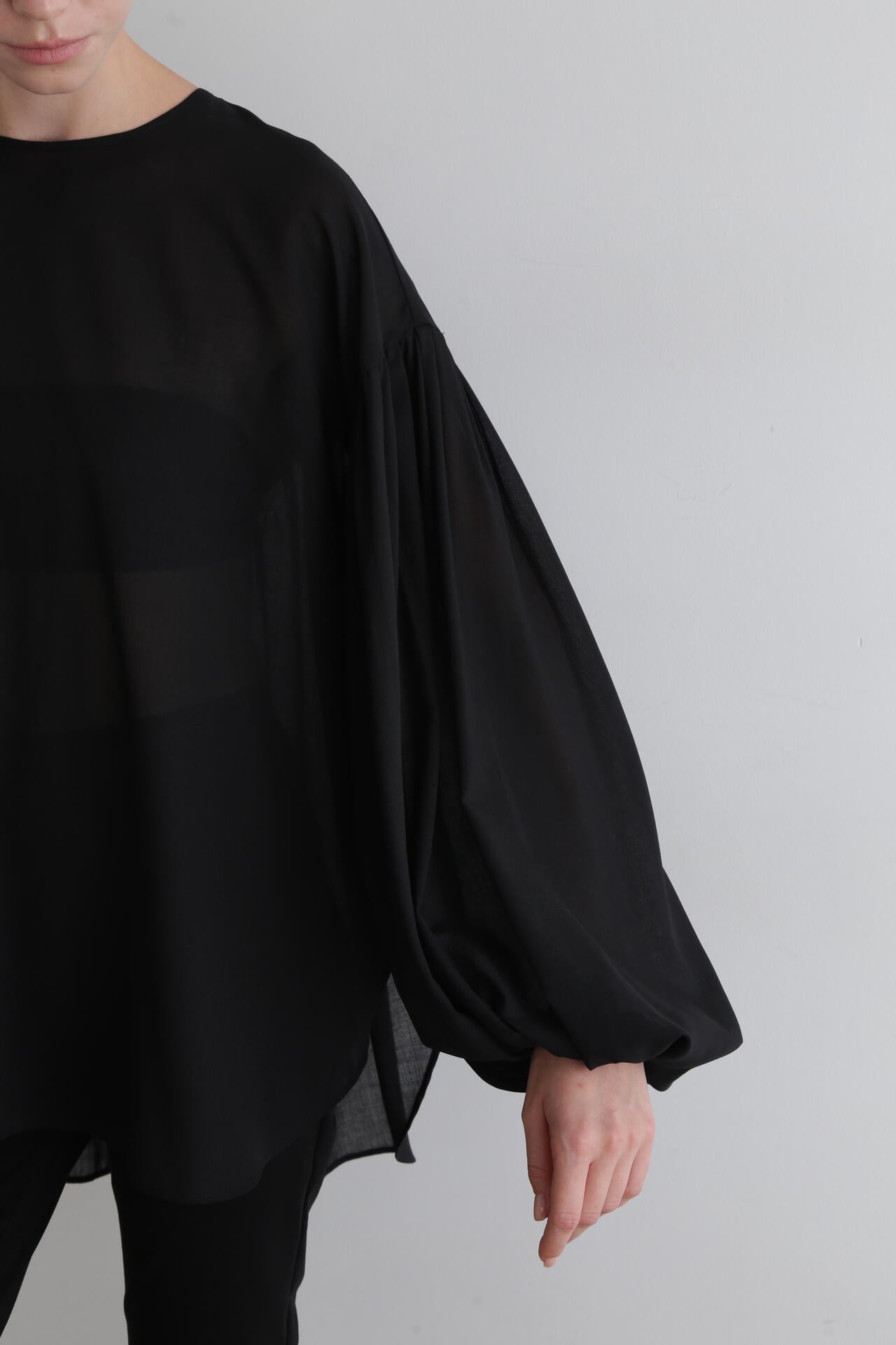 ドライウールギャザーブラウス | LE PHIL（ル フィル） ｜【公式】通販