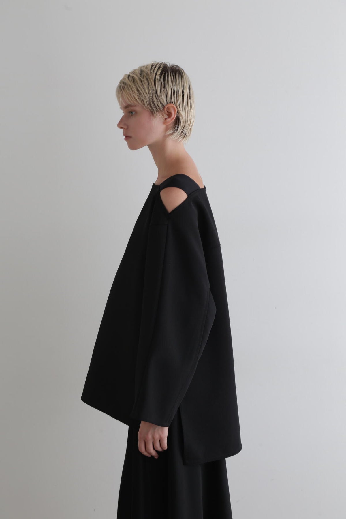 ヘビーツイル裏起毛ブラウス