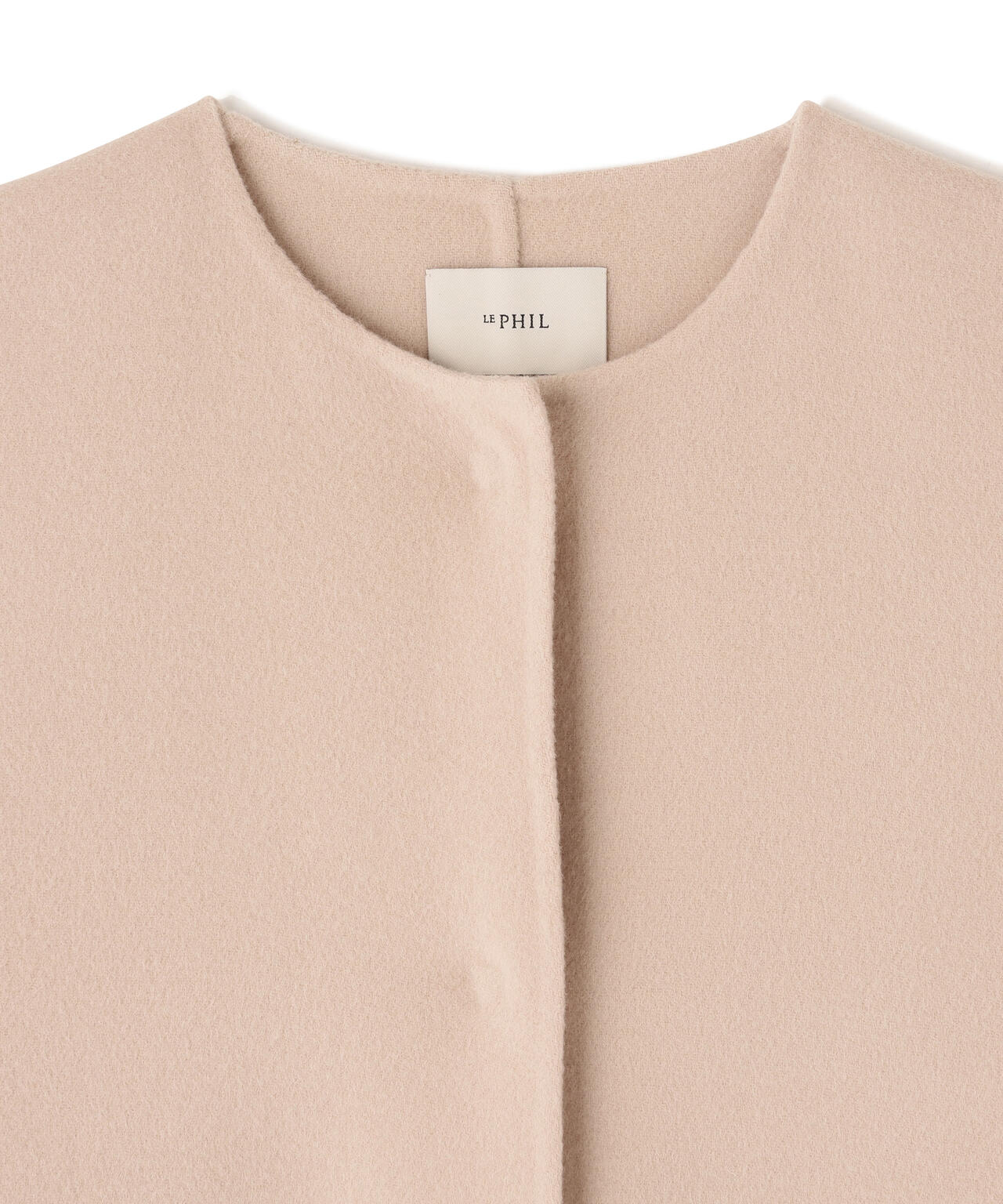 ソフトウールリバーノーカラーコート