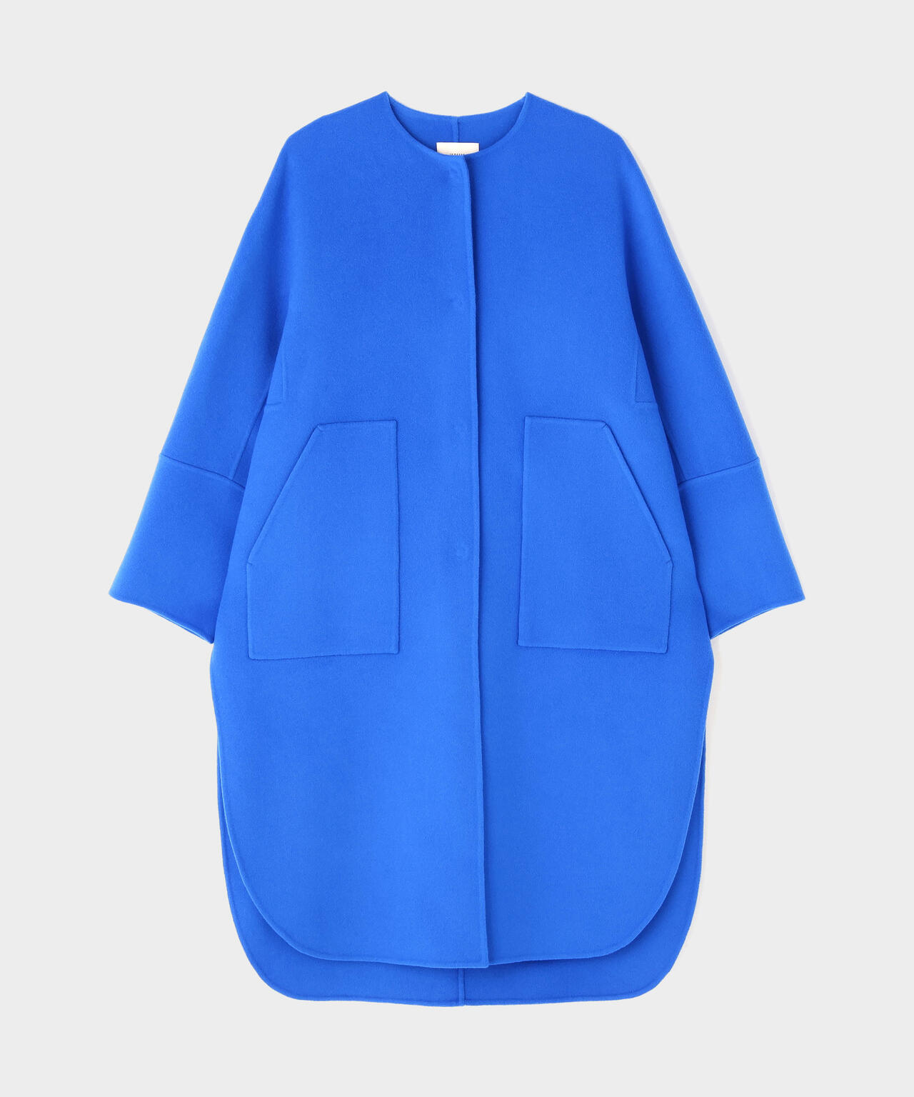 新品　LE PHIL ソフトウールリバーノーカラーコート　ブルー　0 ソフトウールリバーノーカラーコート | LE PHIL（ル フィル） ｜【公式