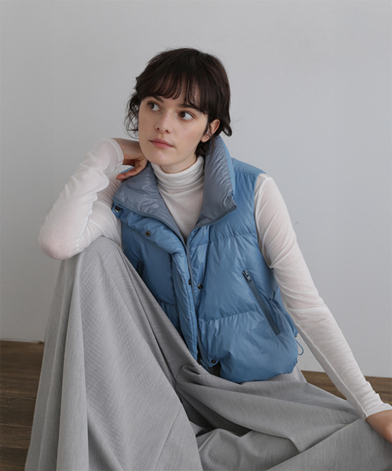 美品✨LE PHIEL リバーシブルボリュームダウンベスト　ベージュ 5345250905-040_MAIN.jpg?v=