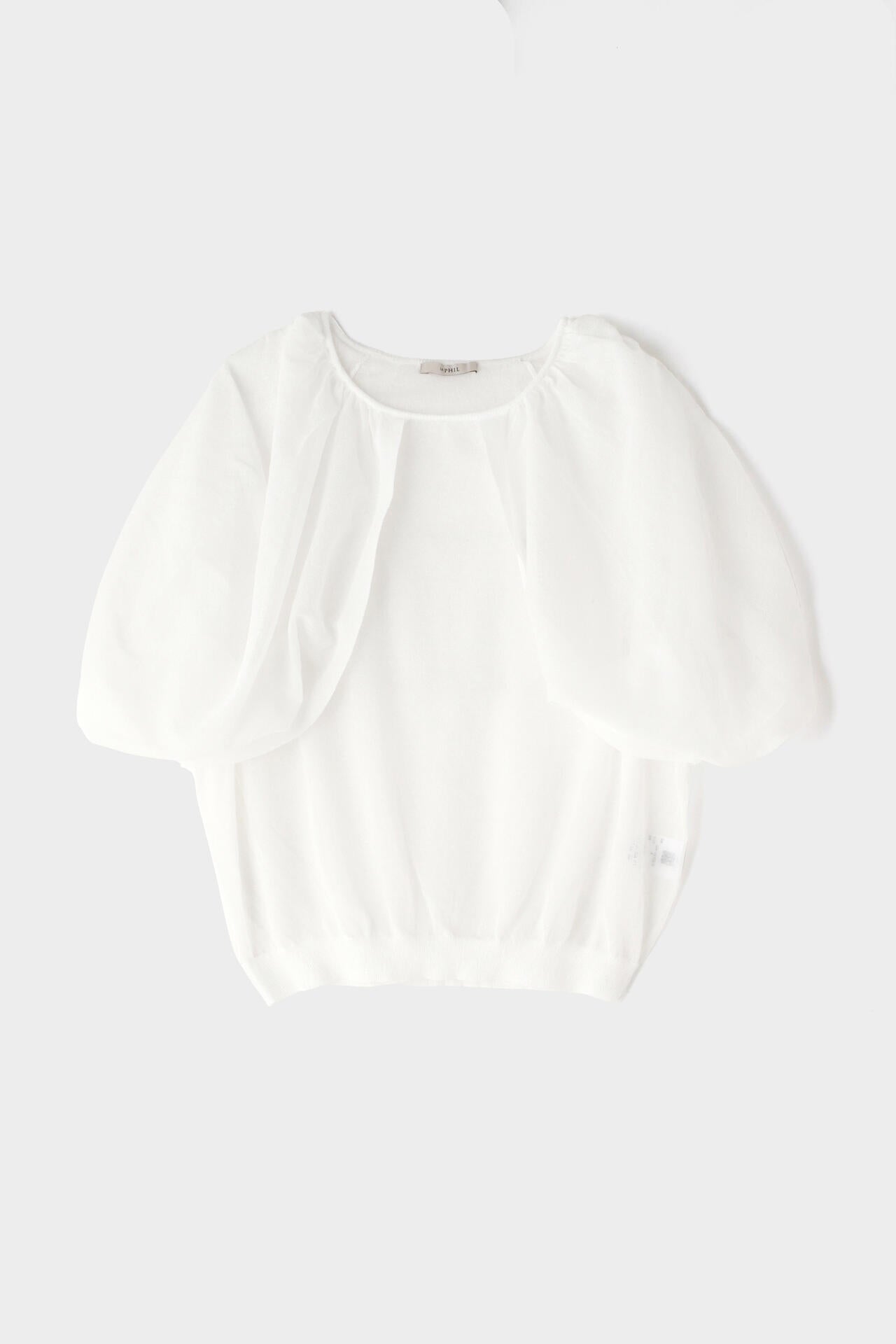 【LE PHIL】シアーパフスリーブニット赤 連休セール【LE PHIL】シアーパフスリーブニット赤 - メルカリ