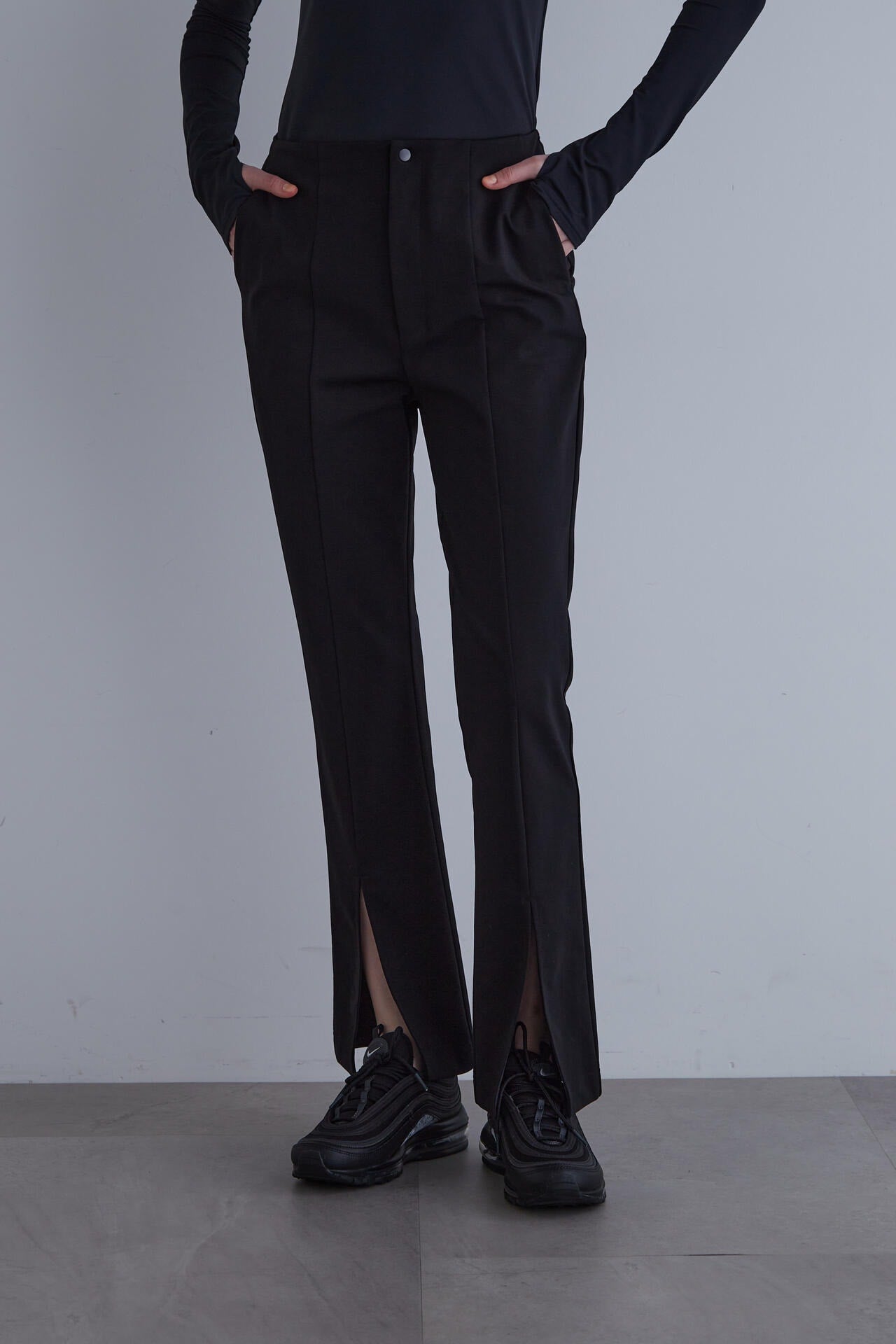 パンツ LE PHIL SPORTS LE PHIL SPORTS》バックリブハイストレッチスリットパンツ | LE