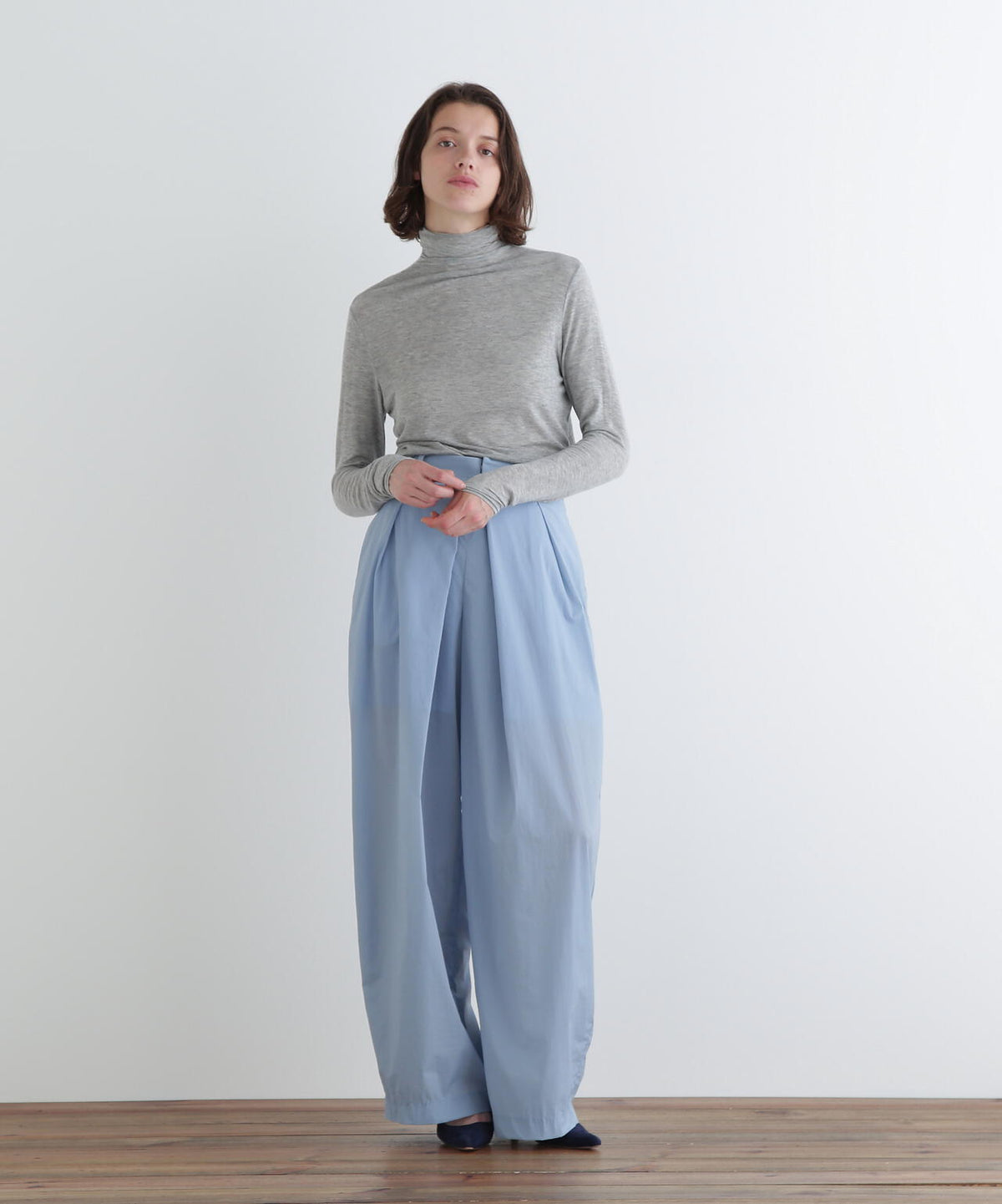 Lecott(ルコット)：ミドルサイズハンカチ 20cm ※ネコポス便発送 シーエスワールド オンラインショップ [Caividom] 小柄九分 夏用ルパンツ ボルドットプリント 立体裁断 リシルエット 通勤~花火大会対応 吸湿発散素材ワイドパン