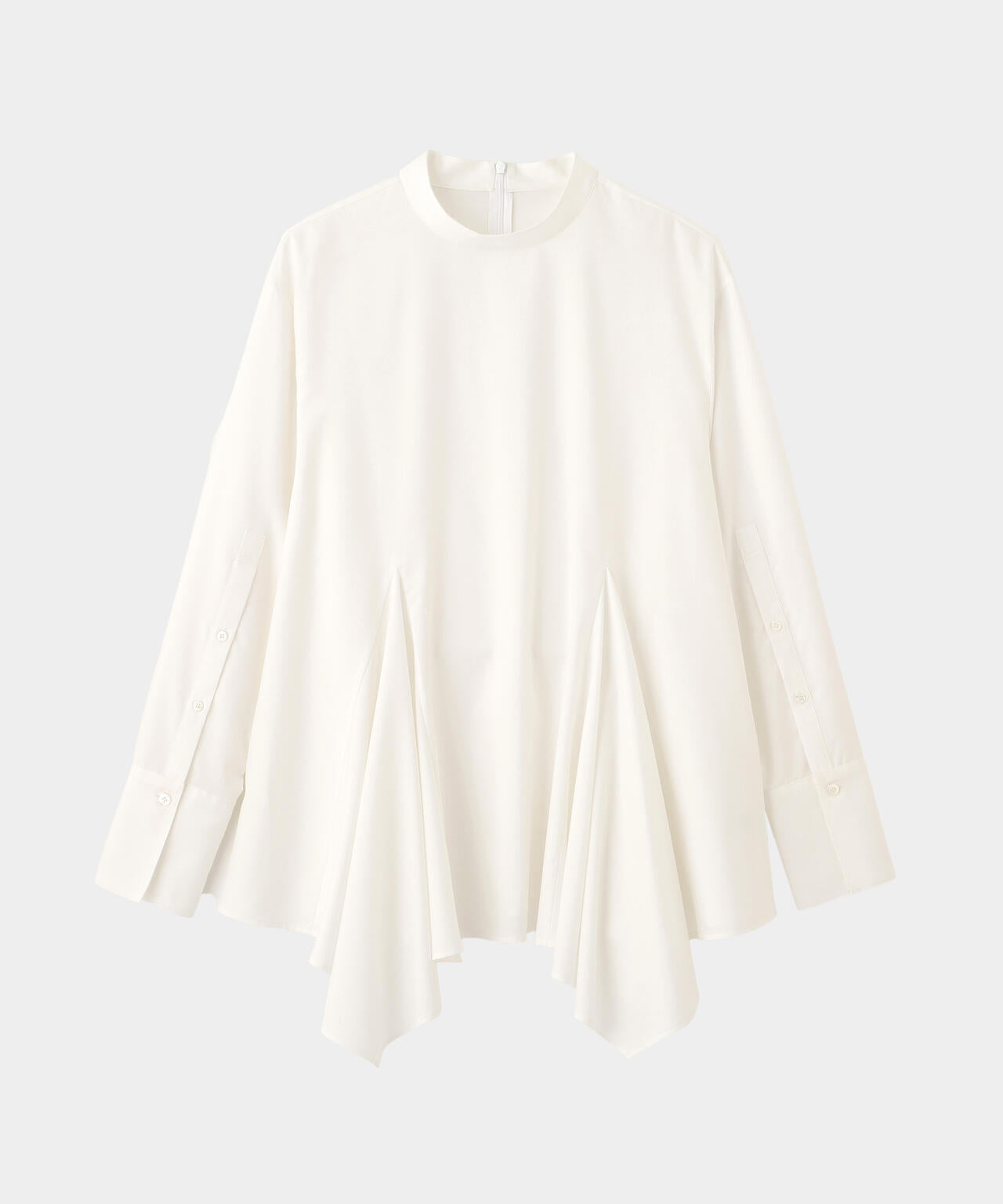 エム フィル M・Fil ストライプ ブラウス スクエア ブラック ホワイト M・Fil(エム フィル)】 TA/COタイプライター フロントタックブラウス