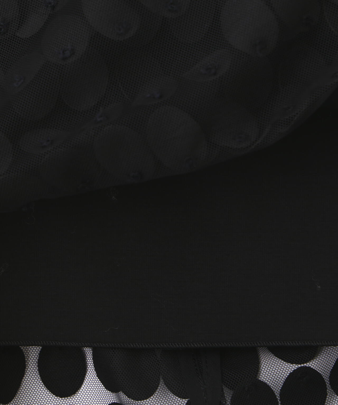 ドットエンブロイダリーレースカップインブラウス