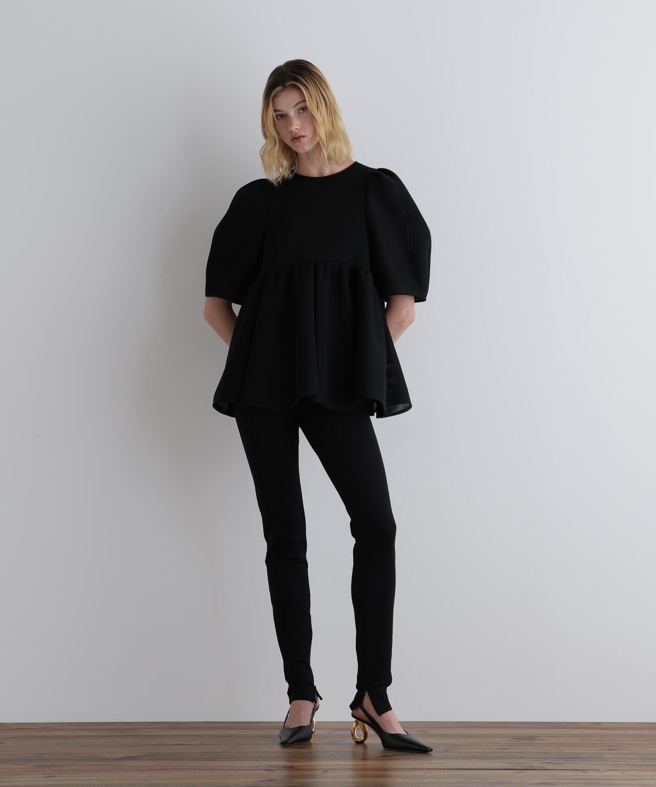 メッシュダンボールブラウス