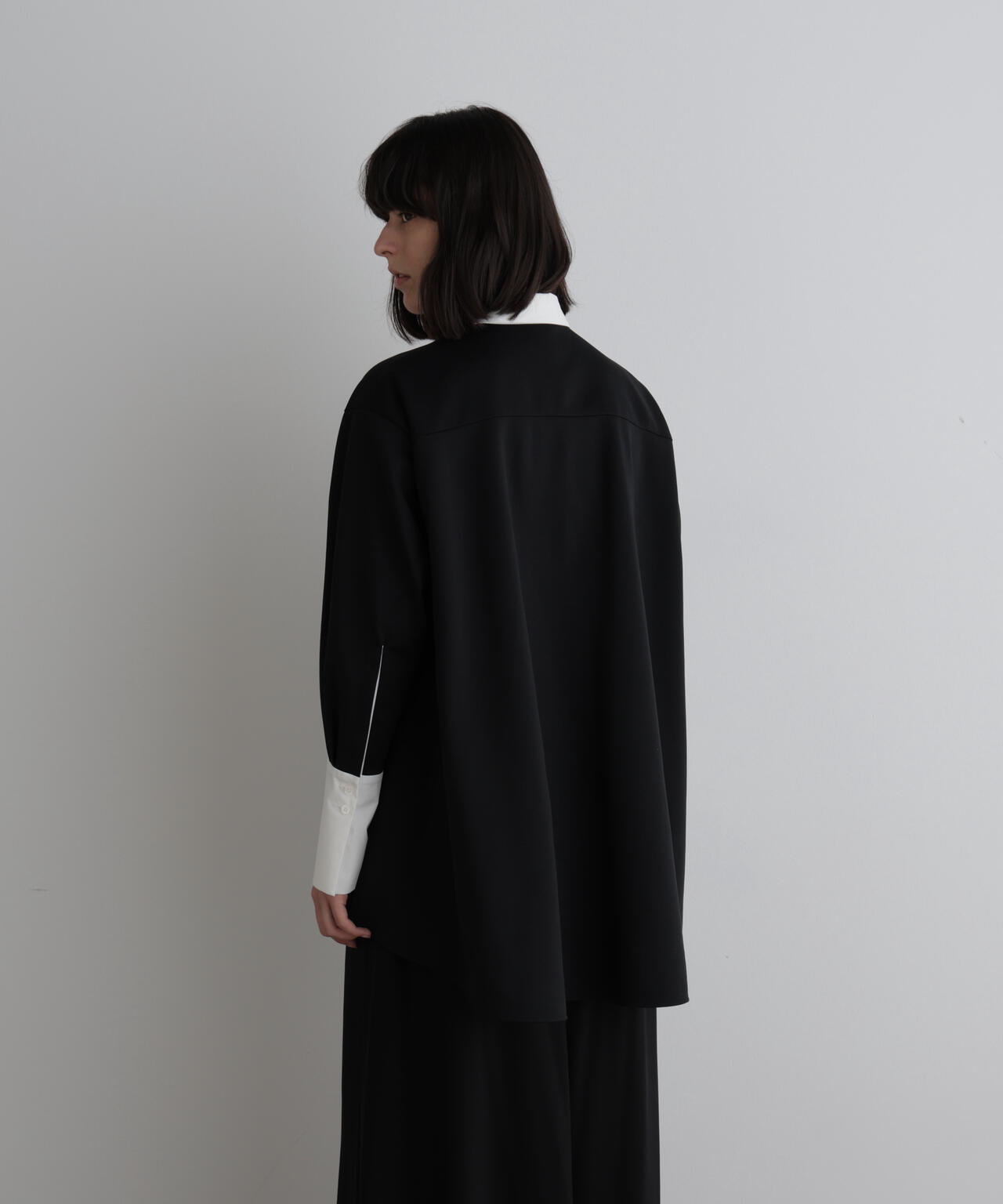 バイカラーテントブラウス