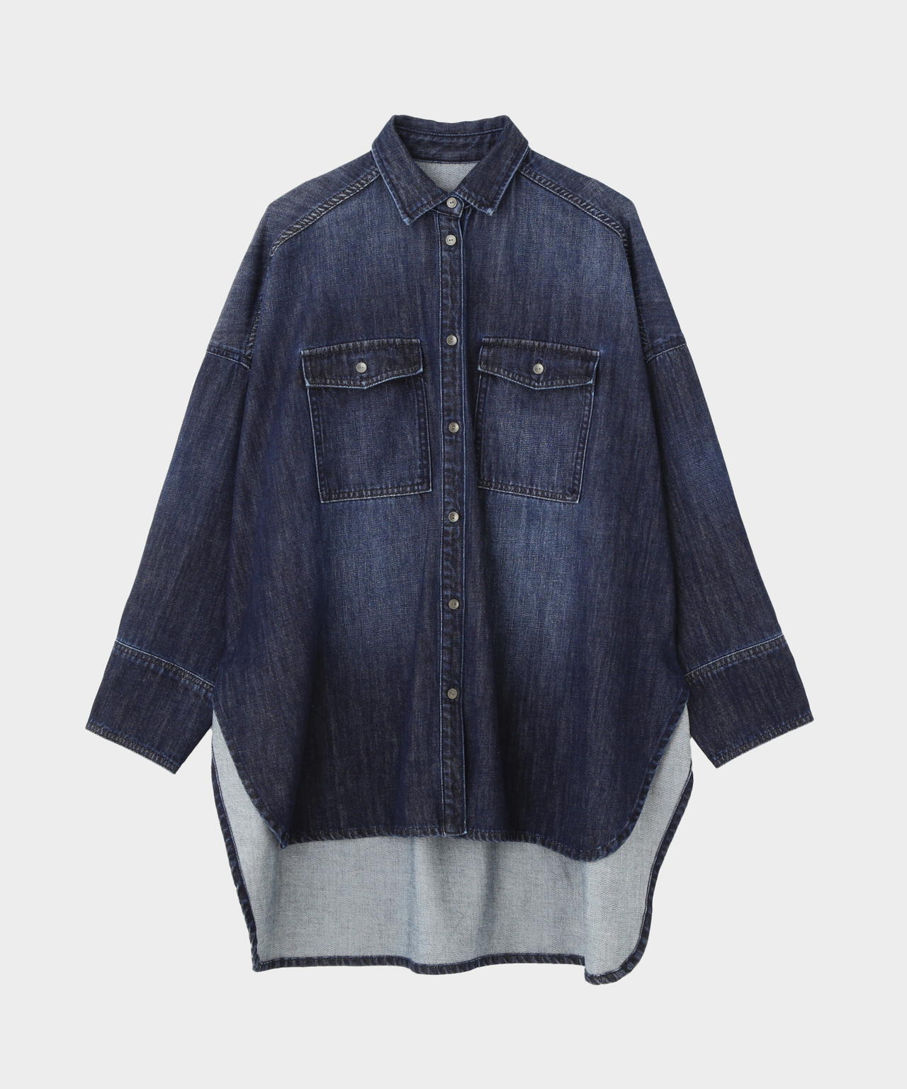 ウォッシュドデニムシャツＡ