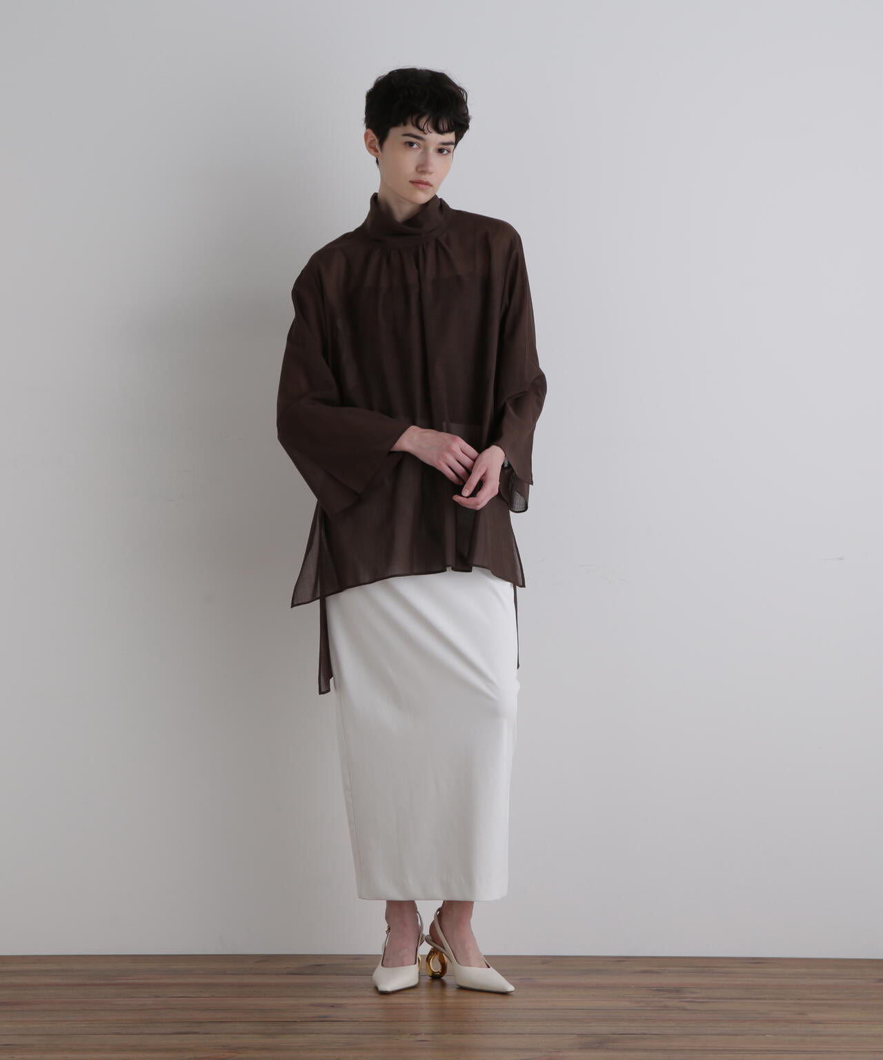 シアーウールハイネックヘムブラウス | LE PHIL（ル フィル） ｜【公式