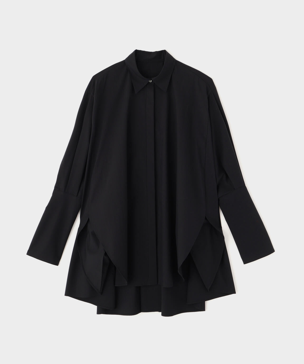 オーバーサイズロングカフスシャツ