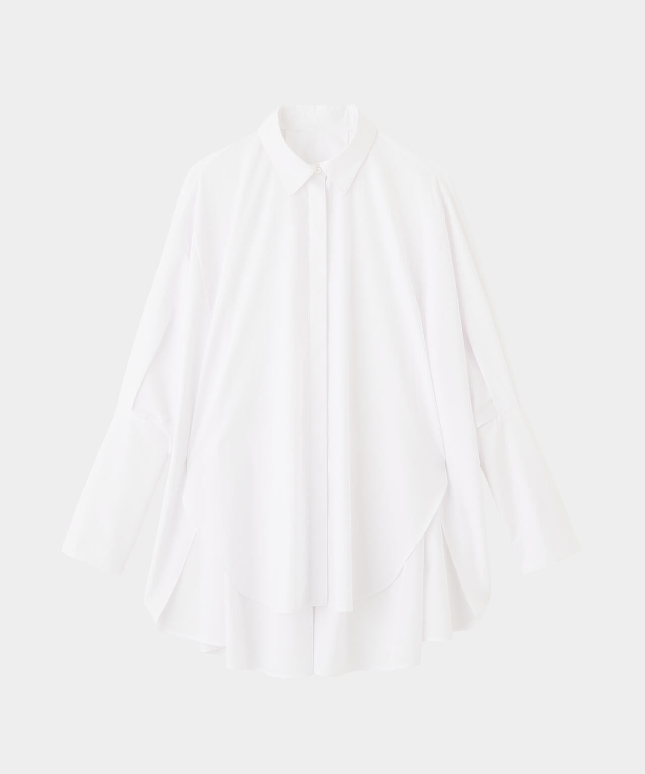 オーバーサイズロングカフスシャツ