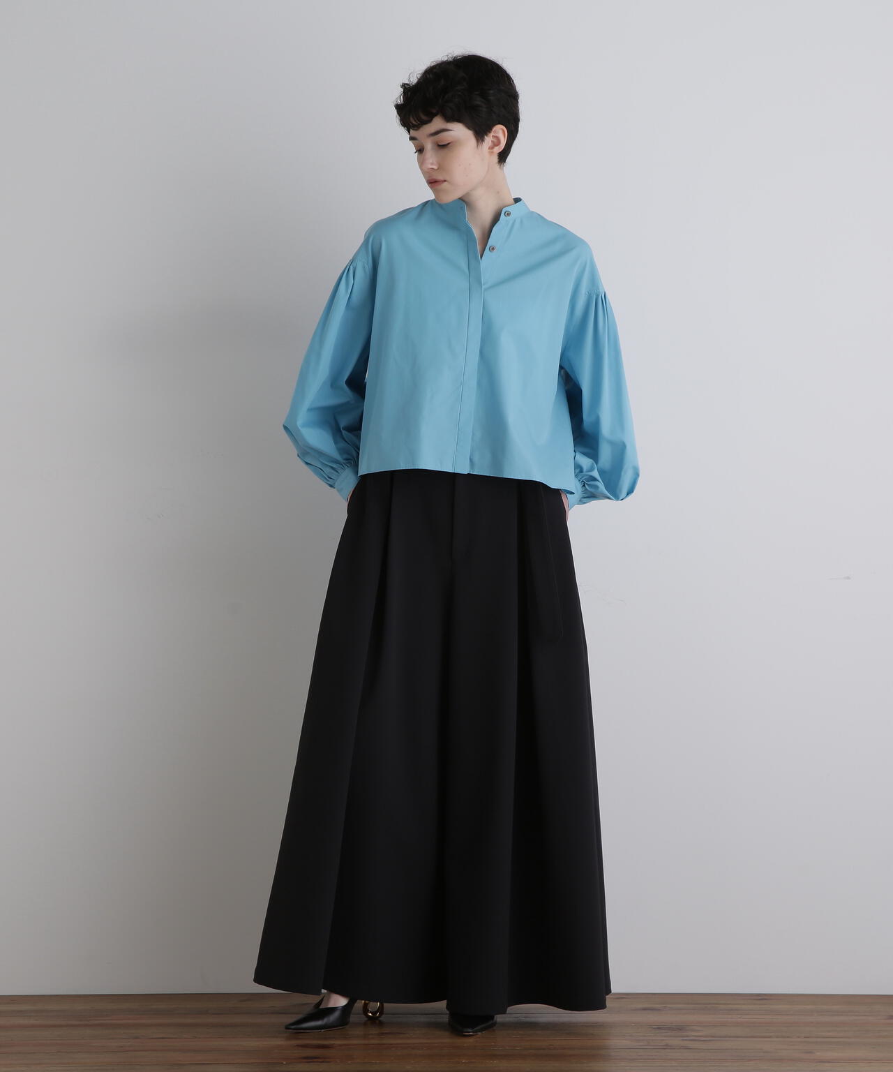 ハイウエストワイドパンツ