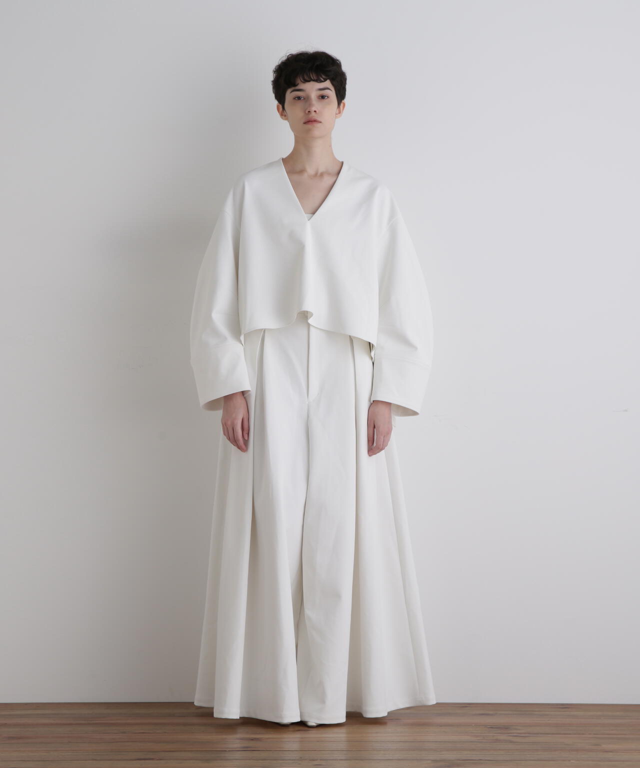 ハイウエストワイドパンツ