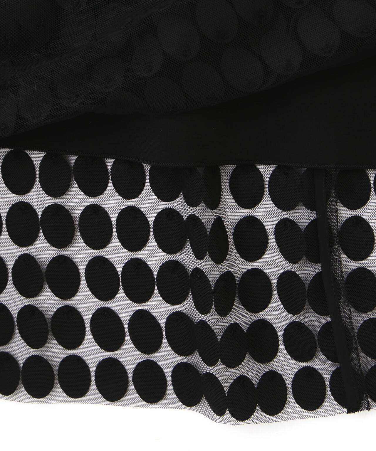 ドットエンブロイダリーレースカップインワンピース