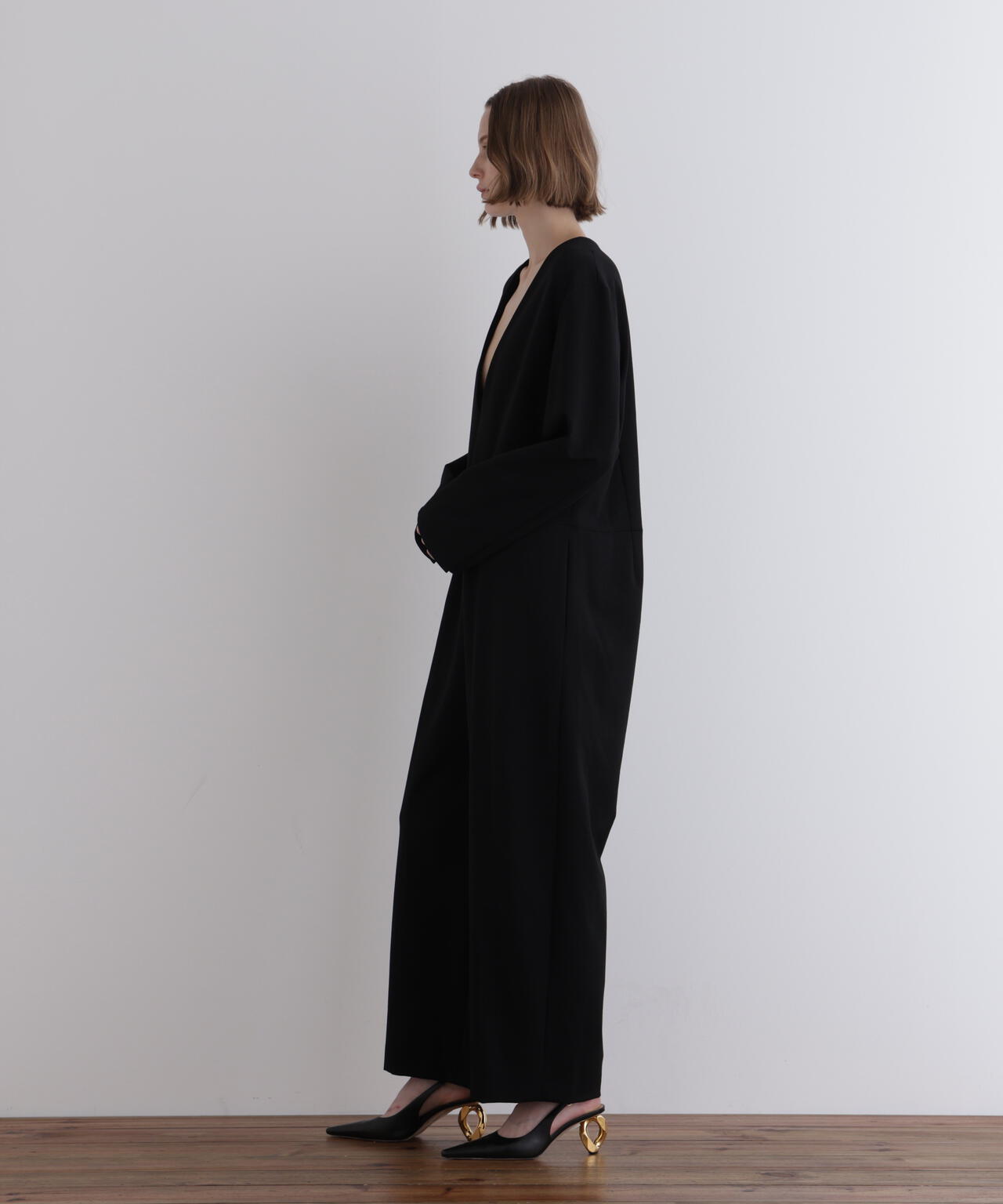 美品 LE PHIL ル フィル ソフトポンチコンビネゾン EC限定カラー/ネイビー】コンパクトポンチコンビネゾン | LE