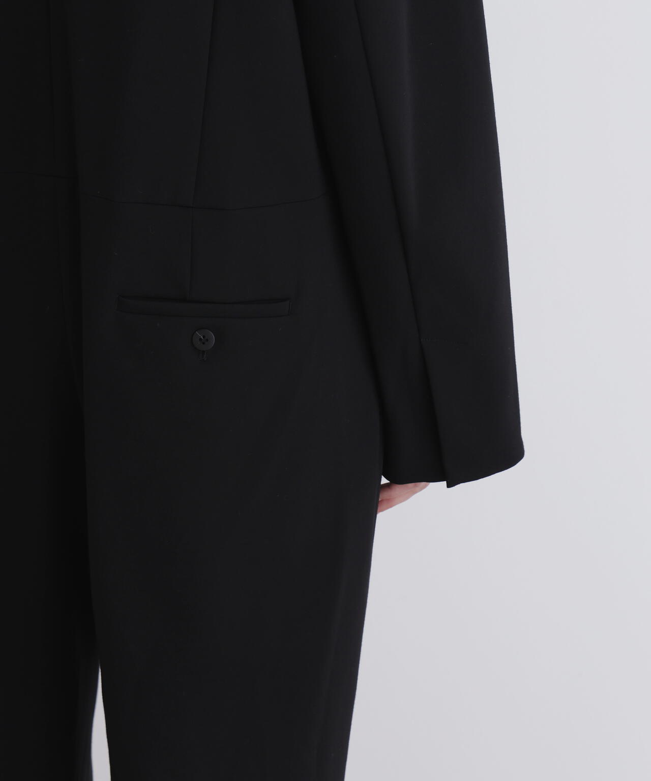 LE PHIL ルフィル ダブルクロス ストレッチ ブラウス ブラック F Le Phil/ルフィル ダブルクロスストレッチブラウス