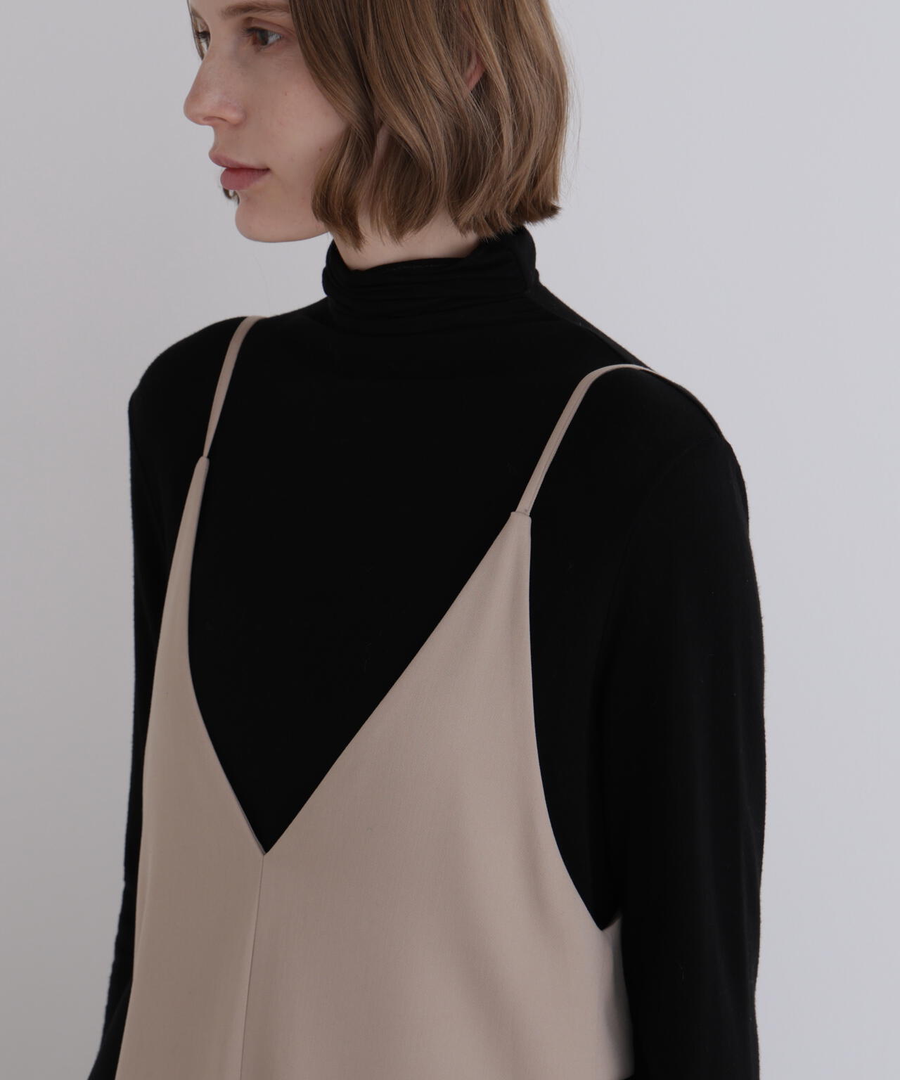 ライトダブルクロスペプラムキャミワンピース | LE PHIL（ル フィル