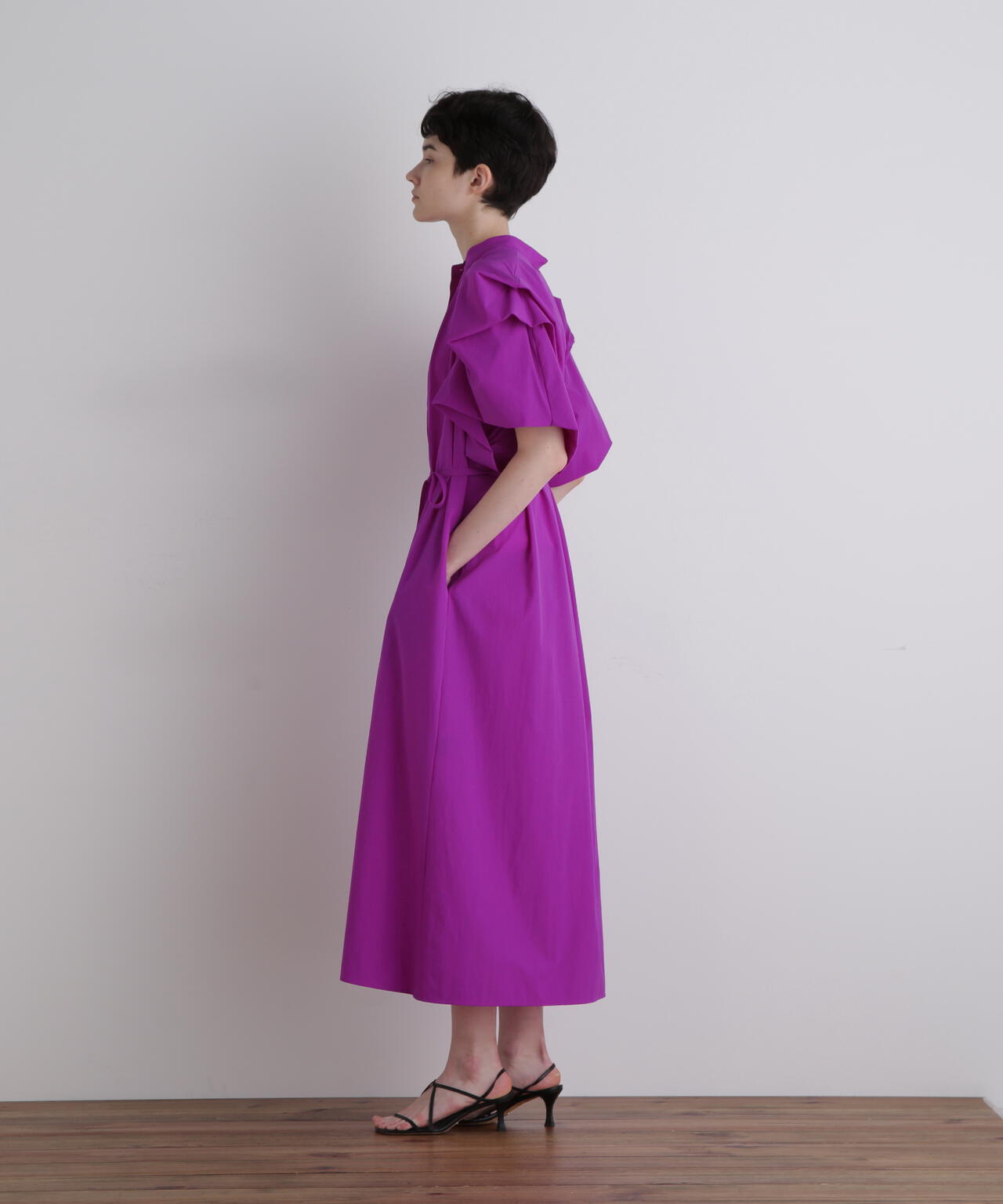 ナイロンストレッチワンピース