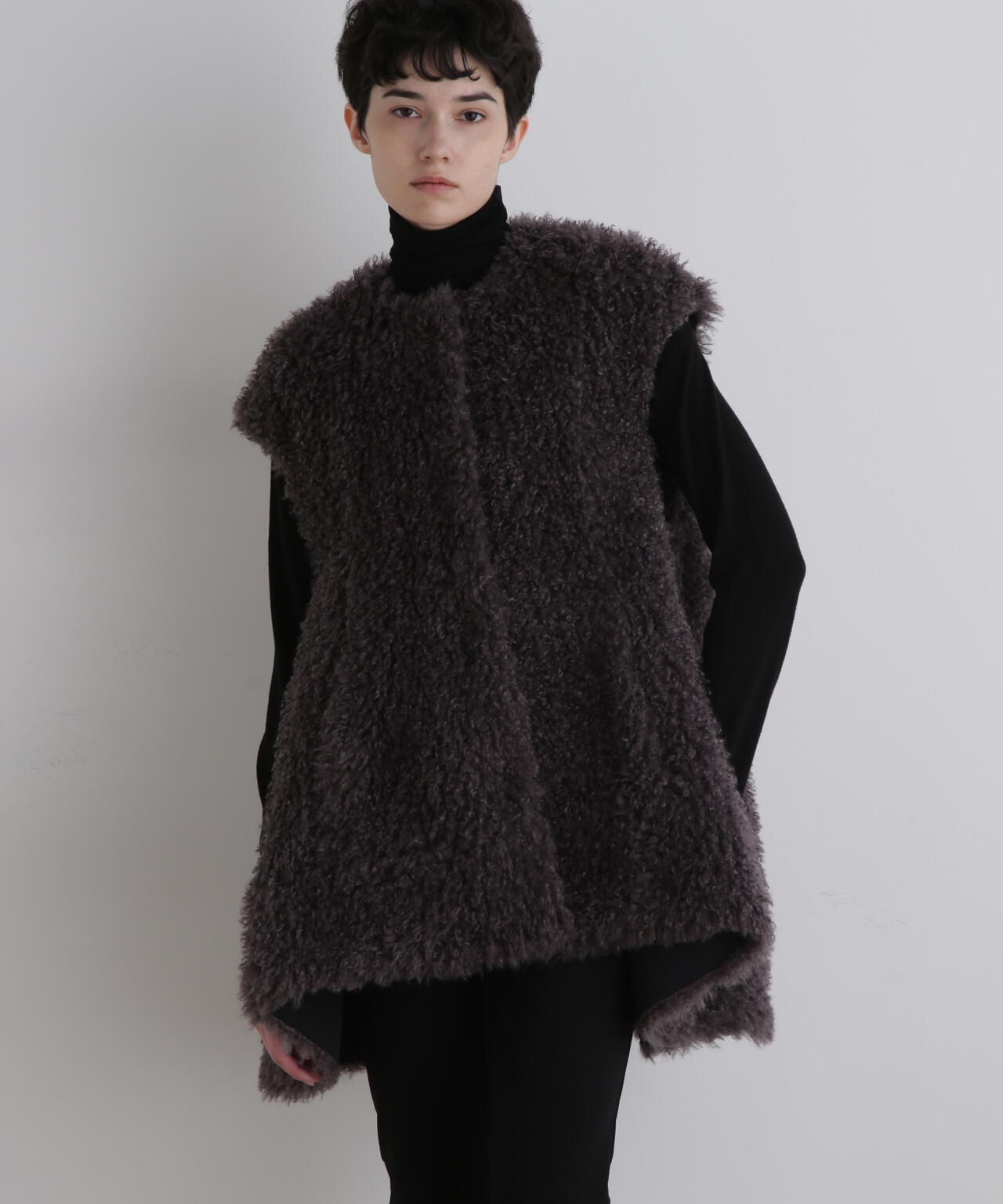 美品 Le PHILルフィル　ミラノリブジレ　黒 バスケットツィードジレ | LE PHIL（ル フィル） ｜【公式】通販