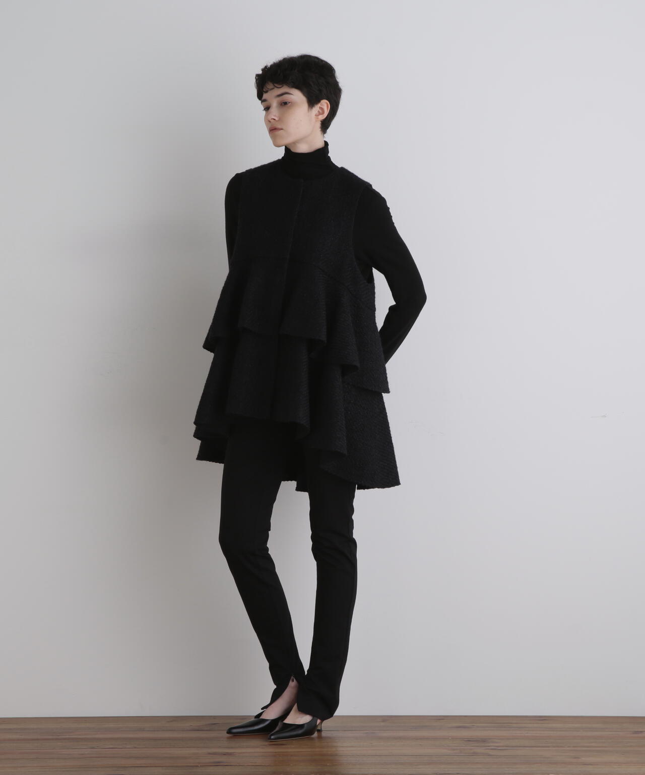 ロービングツィードティアードジレ