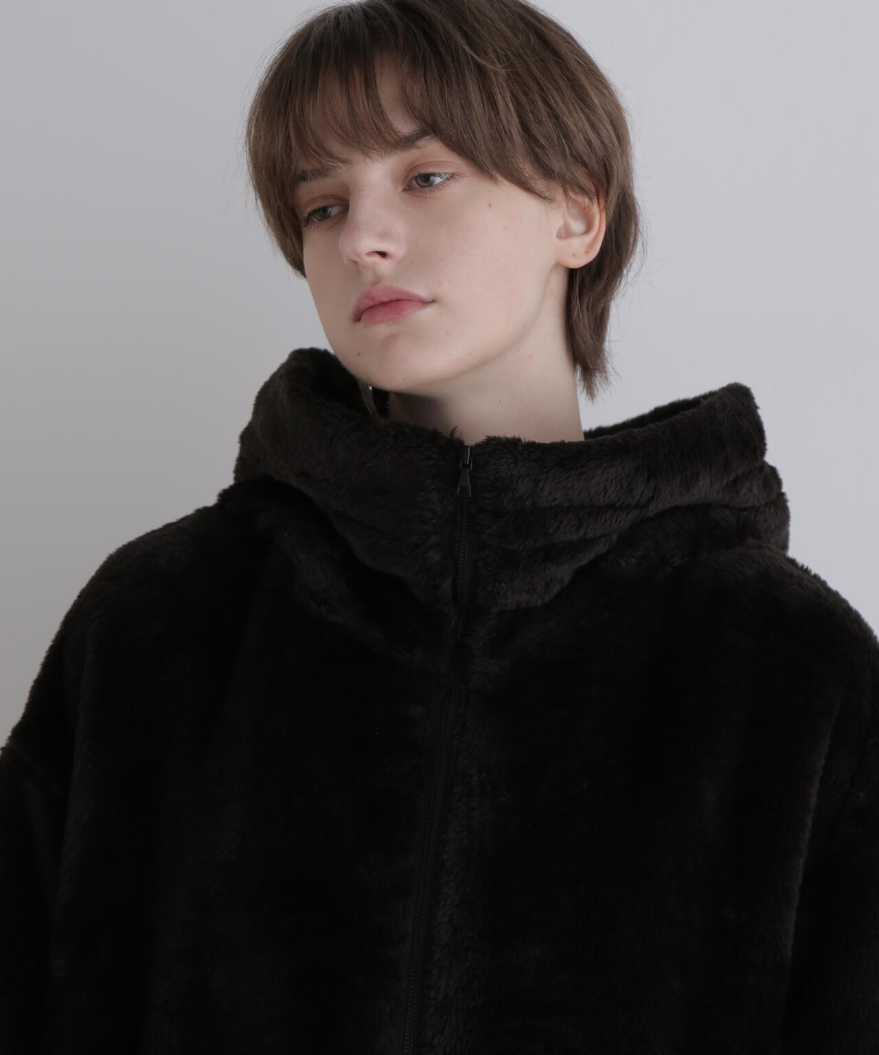 《LE PHIL SPORTS》フェイクファーフードジャケット