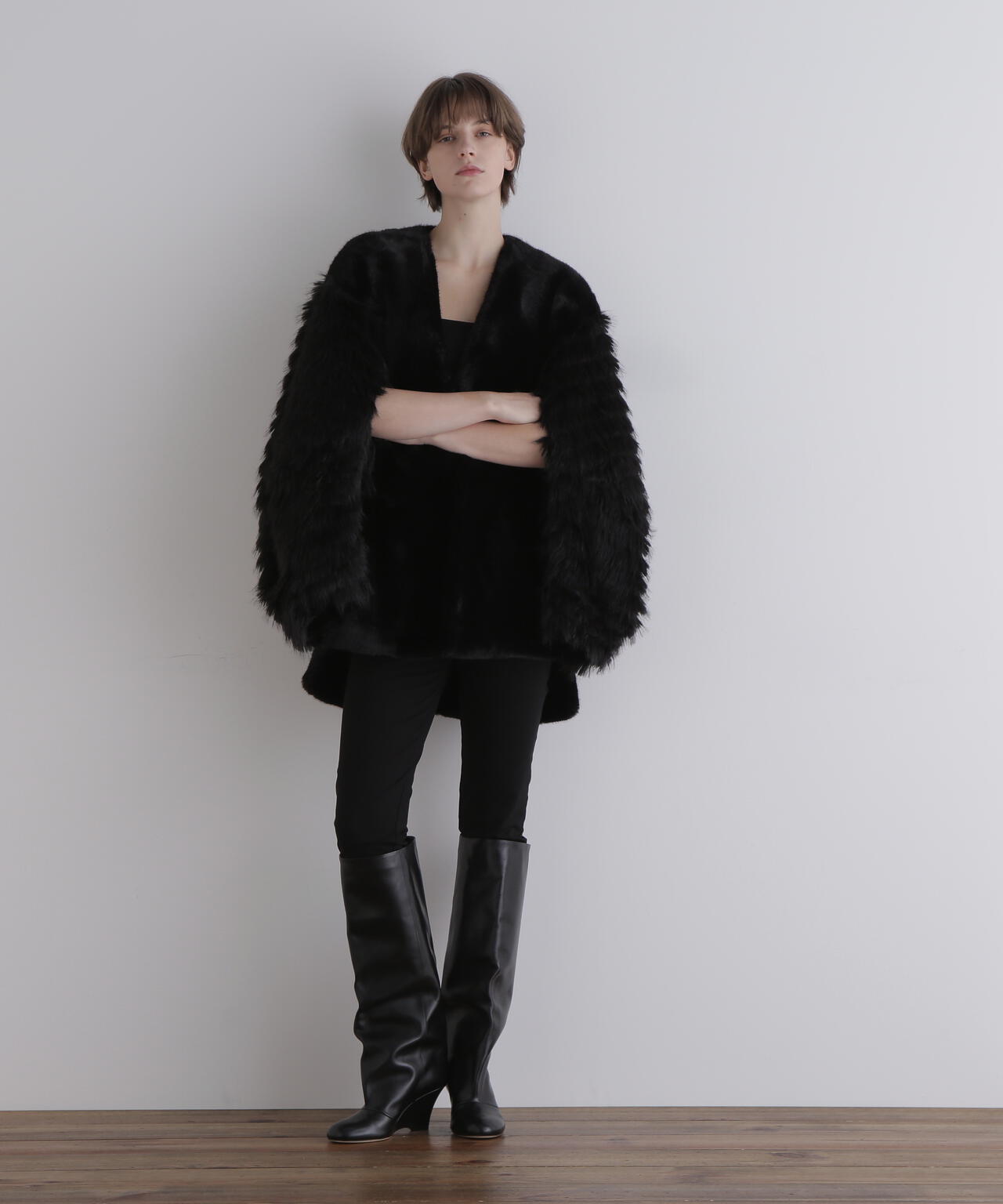 フェイクファーコンビジャケット | LE PHIL（ル フィル） ｜【公式