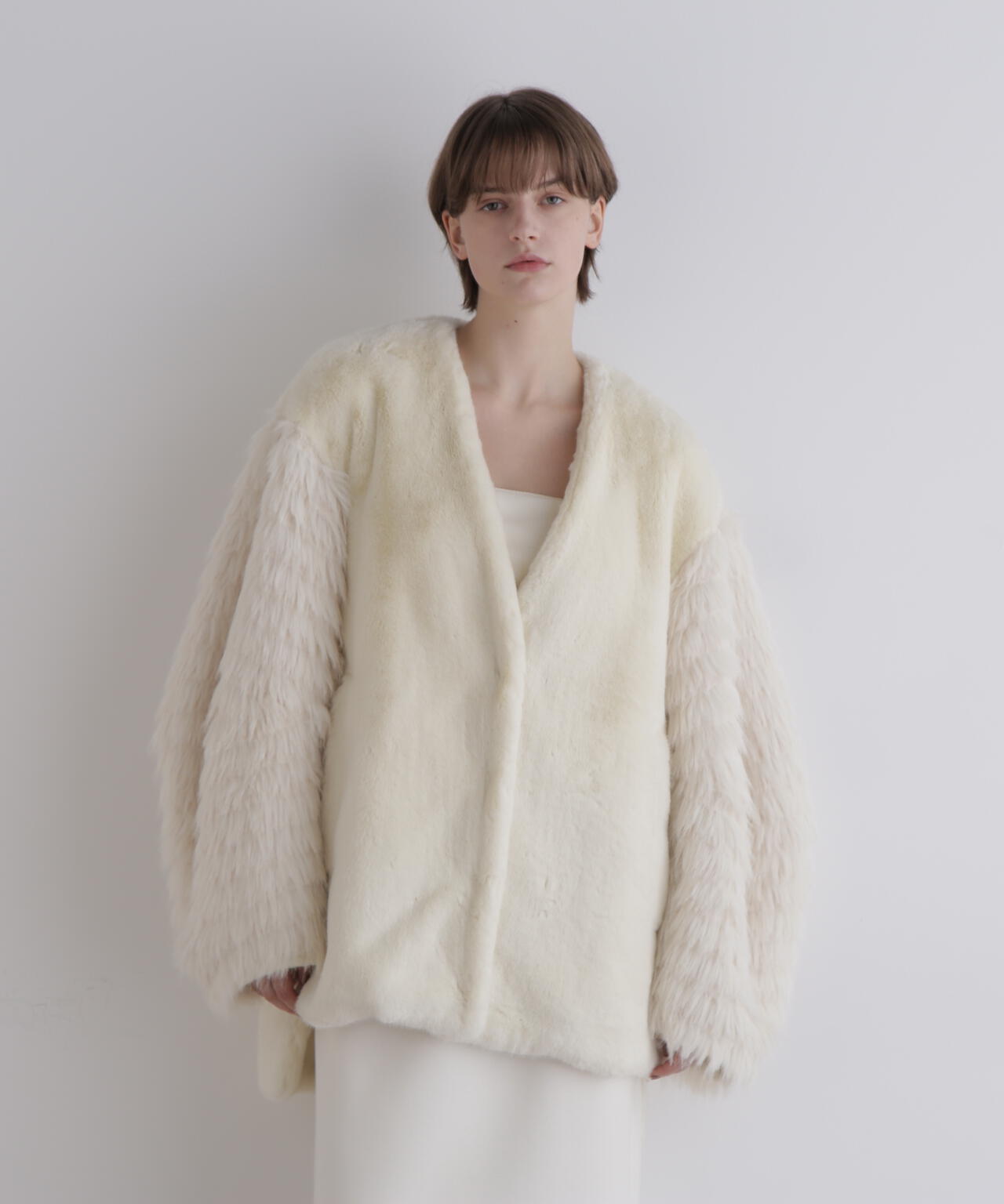 フェイクファーコンビジャケット | LE PHIL（ル フィル） ｜【公式