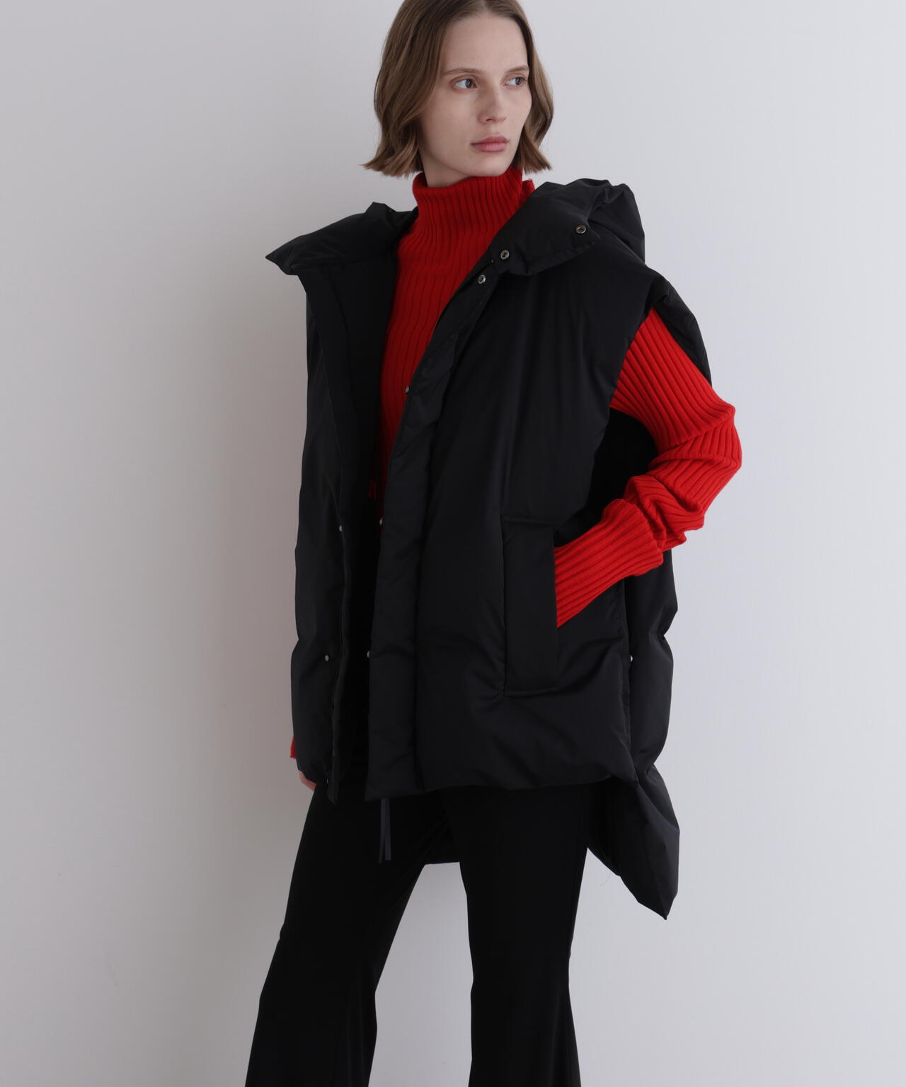 ボクシーシルエットダウンベスト