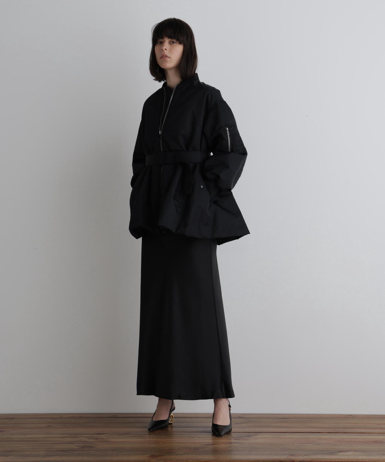 ナイロンウエストベルトパフィージャケット | LE PHIL（ル