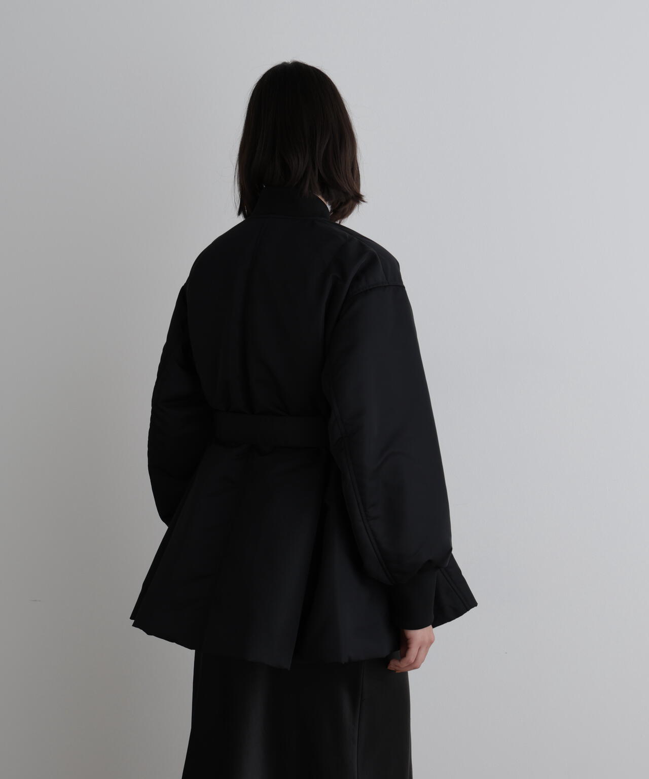 ナイロンウエストベルトパフィージャケット