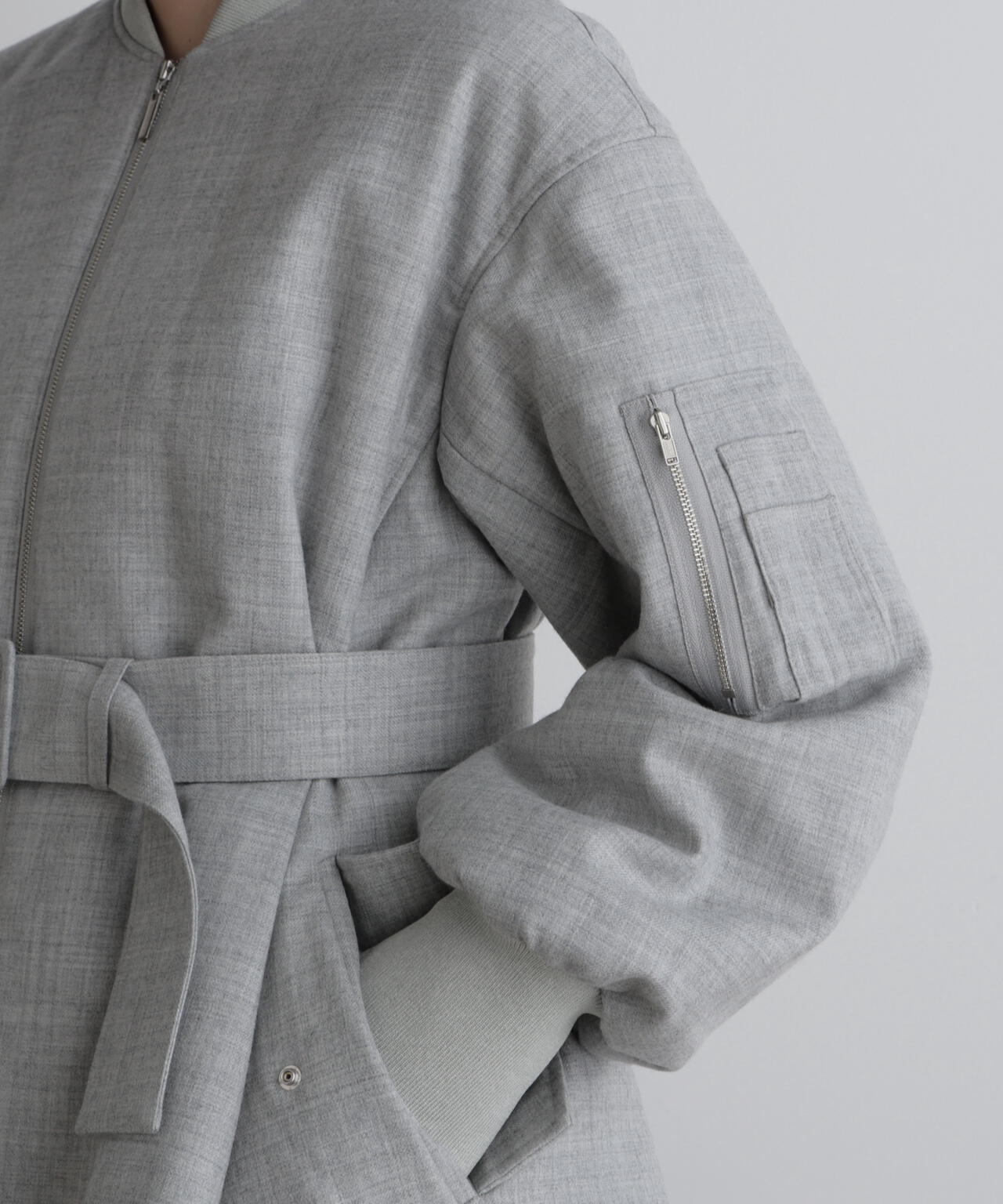 サキソニーウエストベルトパフィージャケット